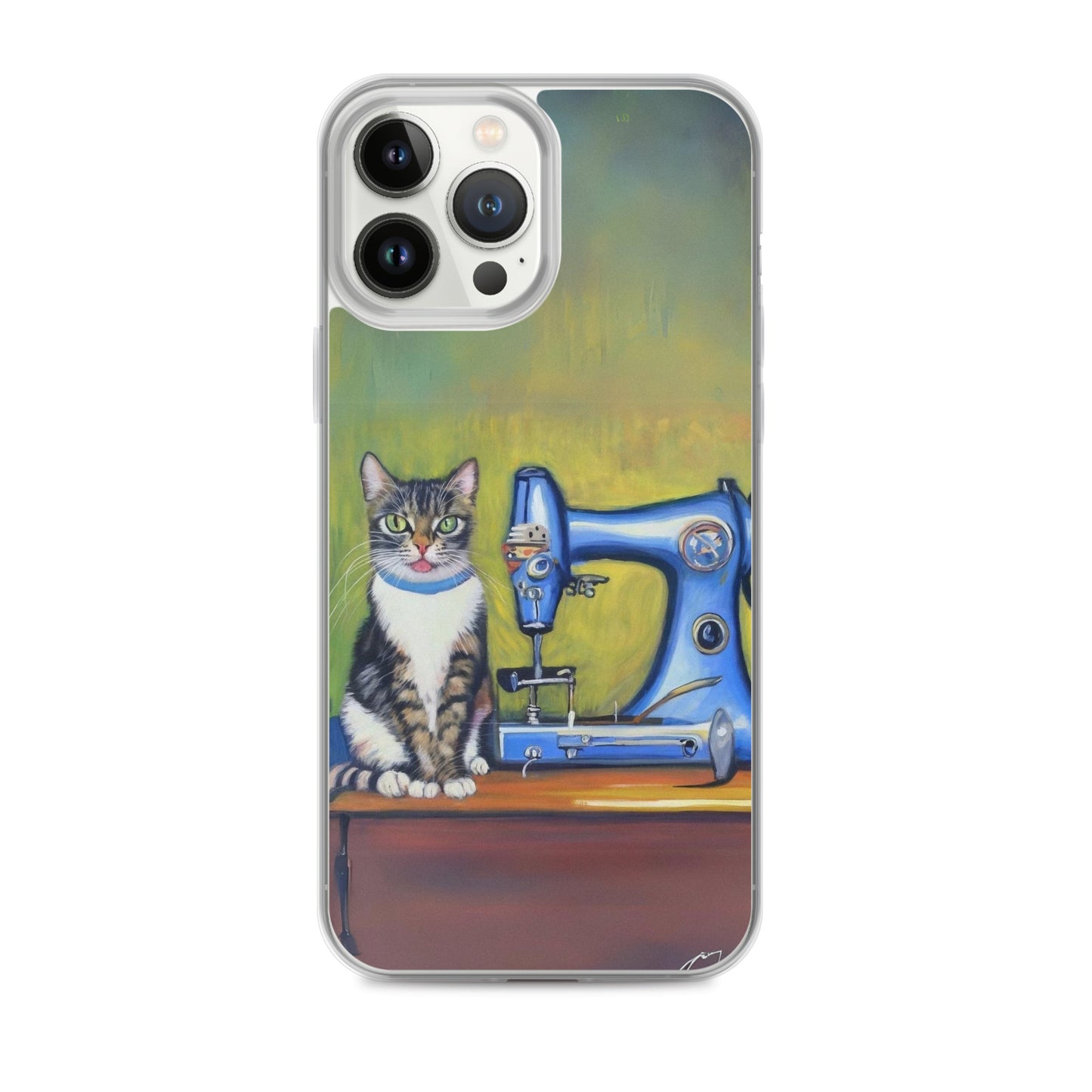 iPhone® "Sewing Cats" Clear Phone Case Design – The Perfect Gift for People who Love to Sew