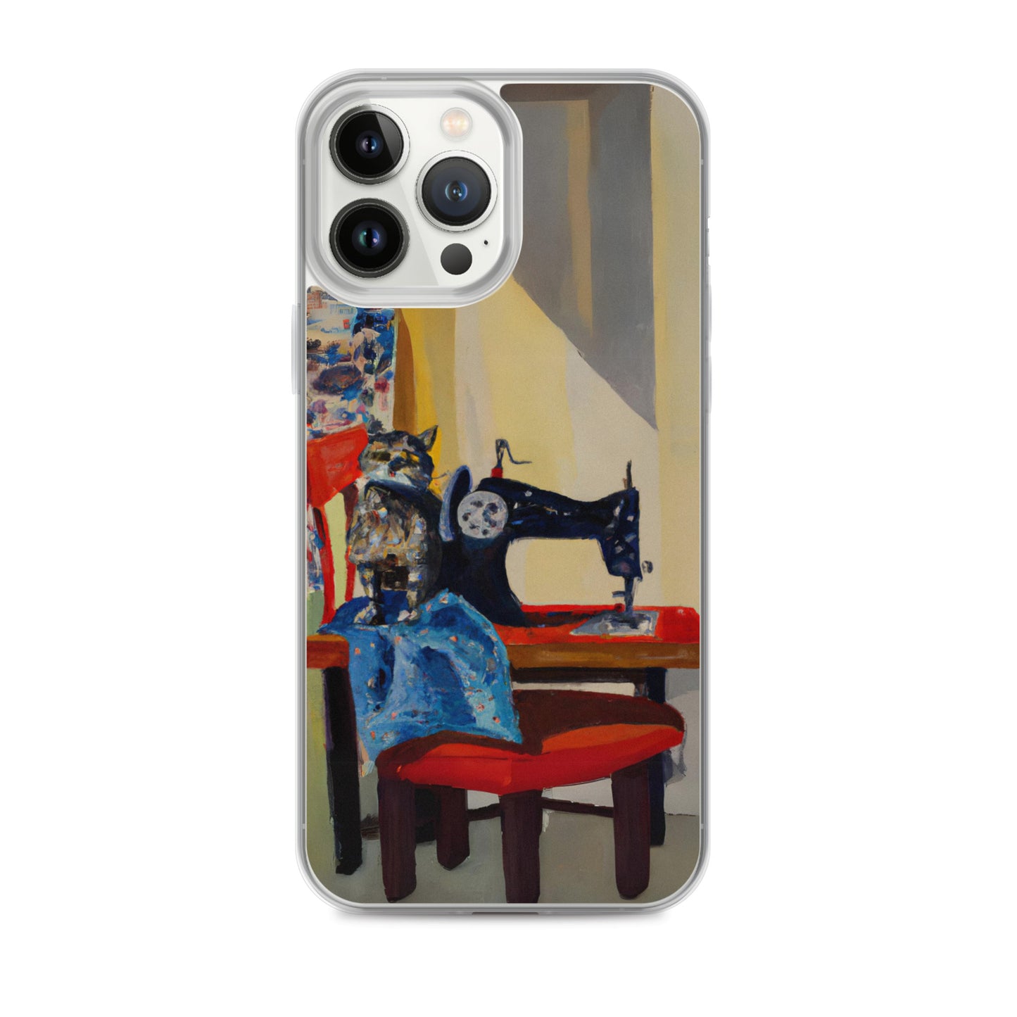 iPhone® "Sewing Cats" Clear Phone Case Design – The Perfect Gift for People who Love to Sew