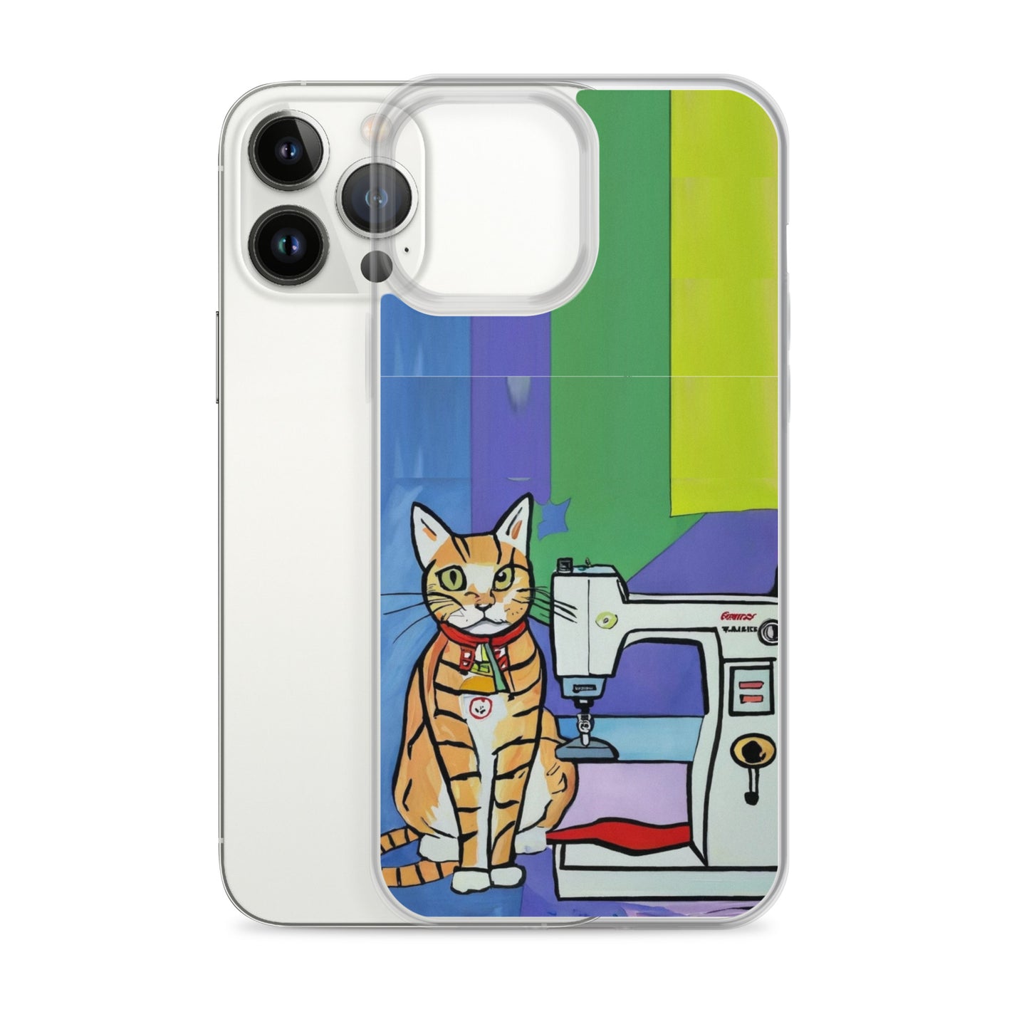 iPhone® "Sewing Cats" Clear Phone Case Design – The Perfect Gift for People who Love to Sew