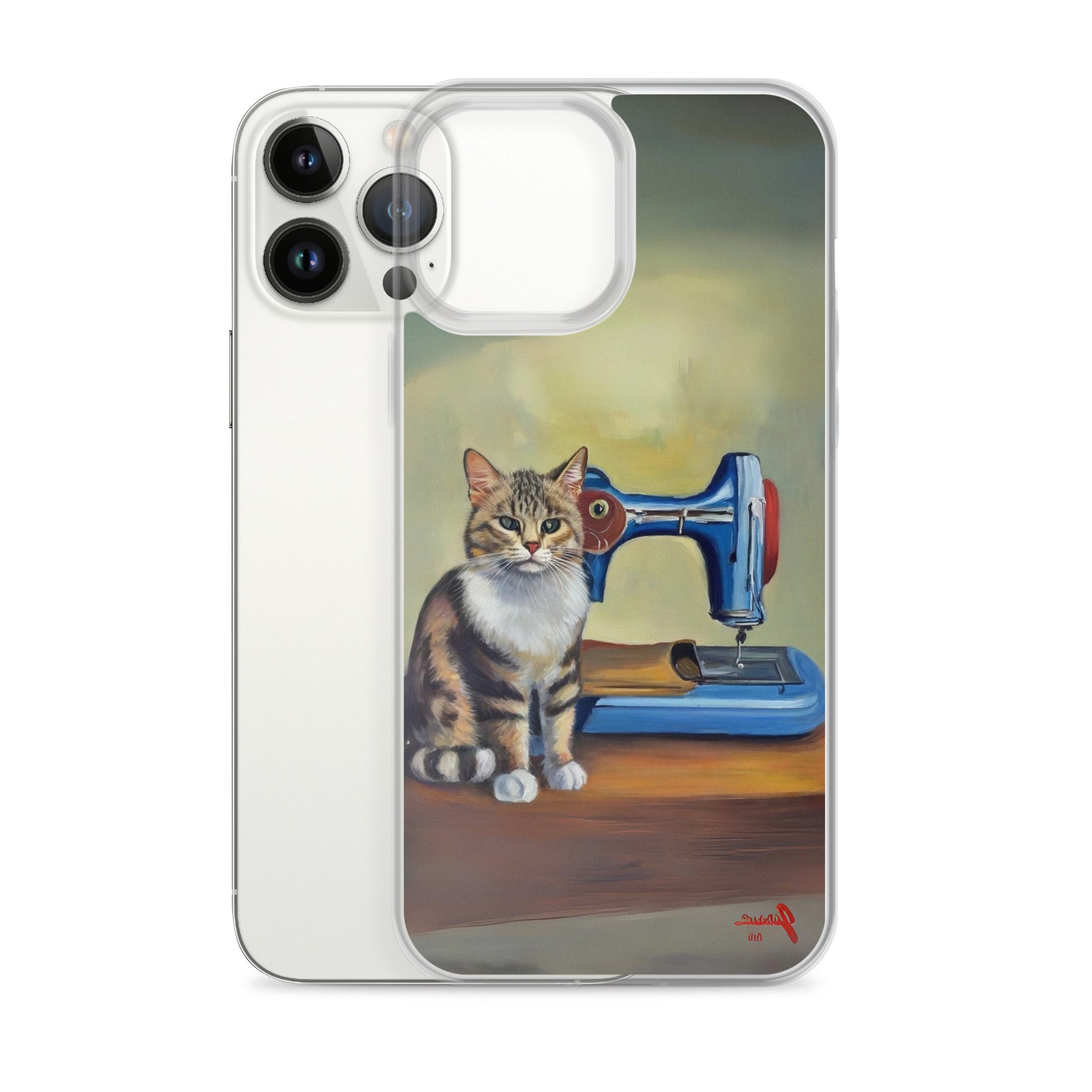 iPhone® "Sewing Cats" Clear Phone Case Design – The Perfect Gift for People who Love to Sew