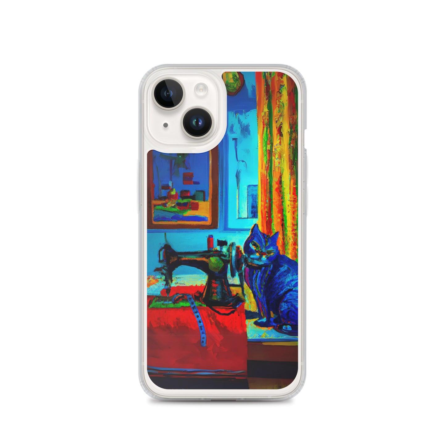 iPhone® "Sewing Cats" Clear Phone Case Design – The Perfect Gift for People who Love to Sew