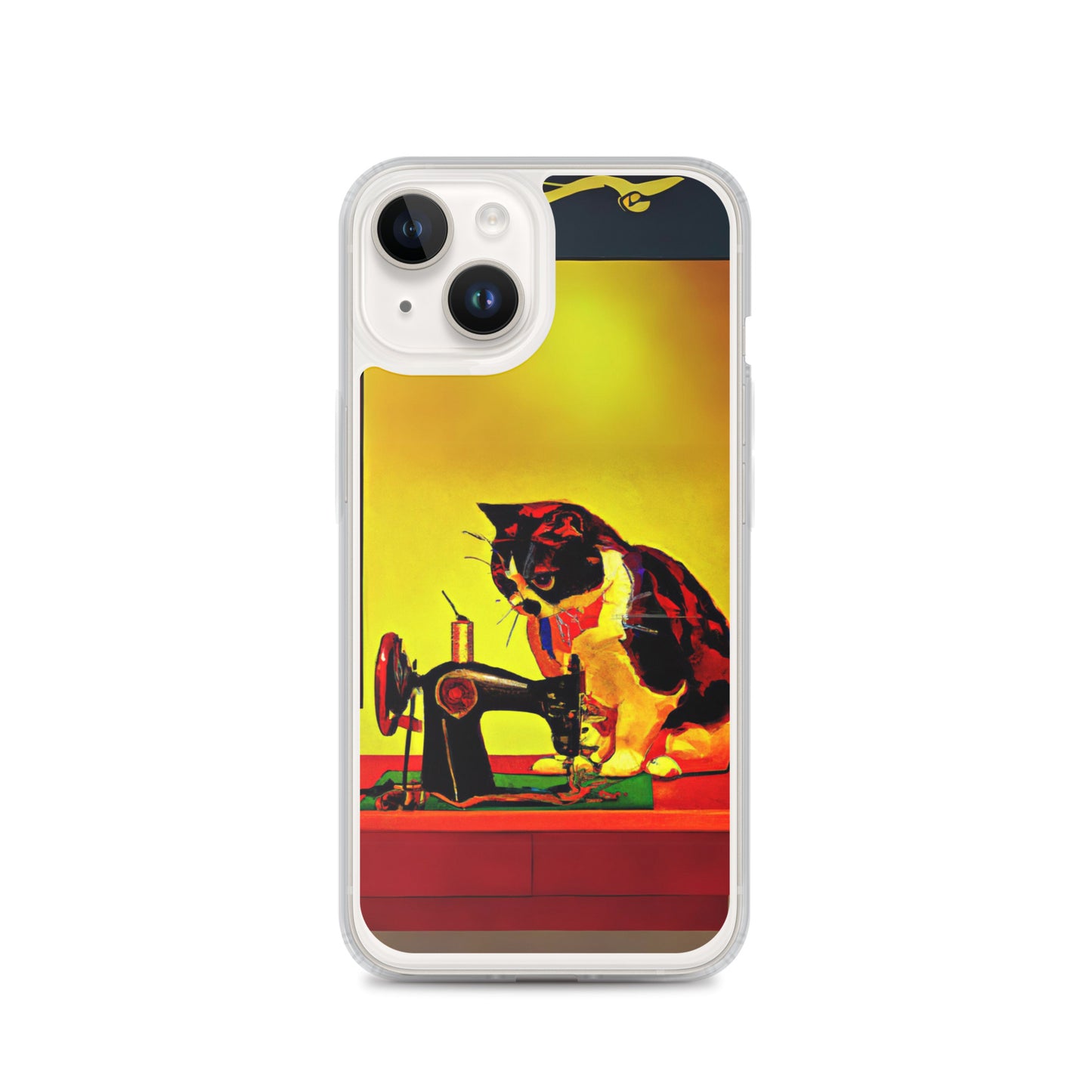 iPhone® "Sewing Cats" Clear Phone Case Design – The Perfect Gift for People who Love to Sew