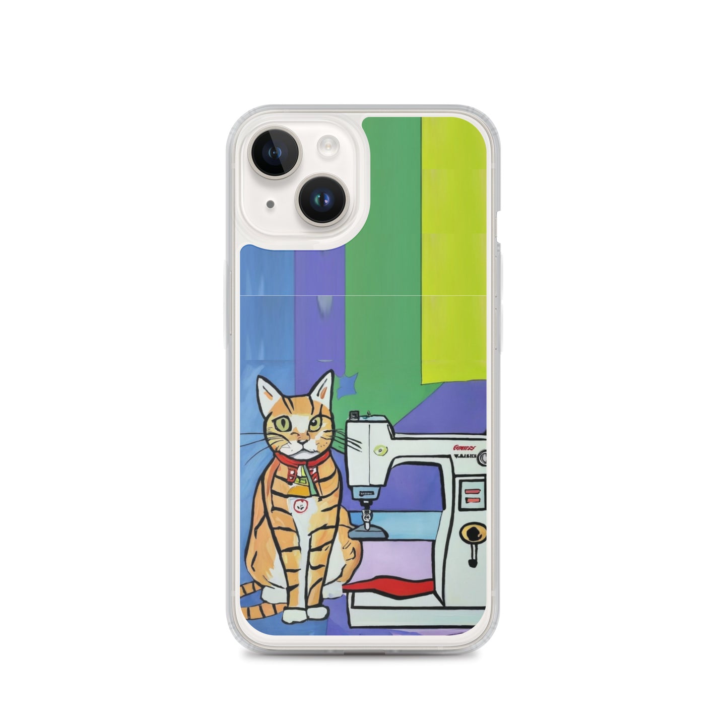 iPhone® "Sewing Cats" Clear Phone Case Design – The Perfect Gift for People who Love to Sew