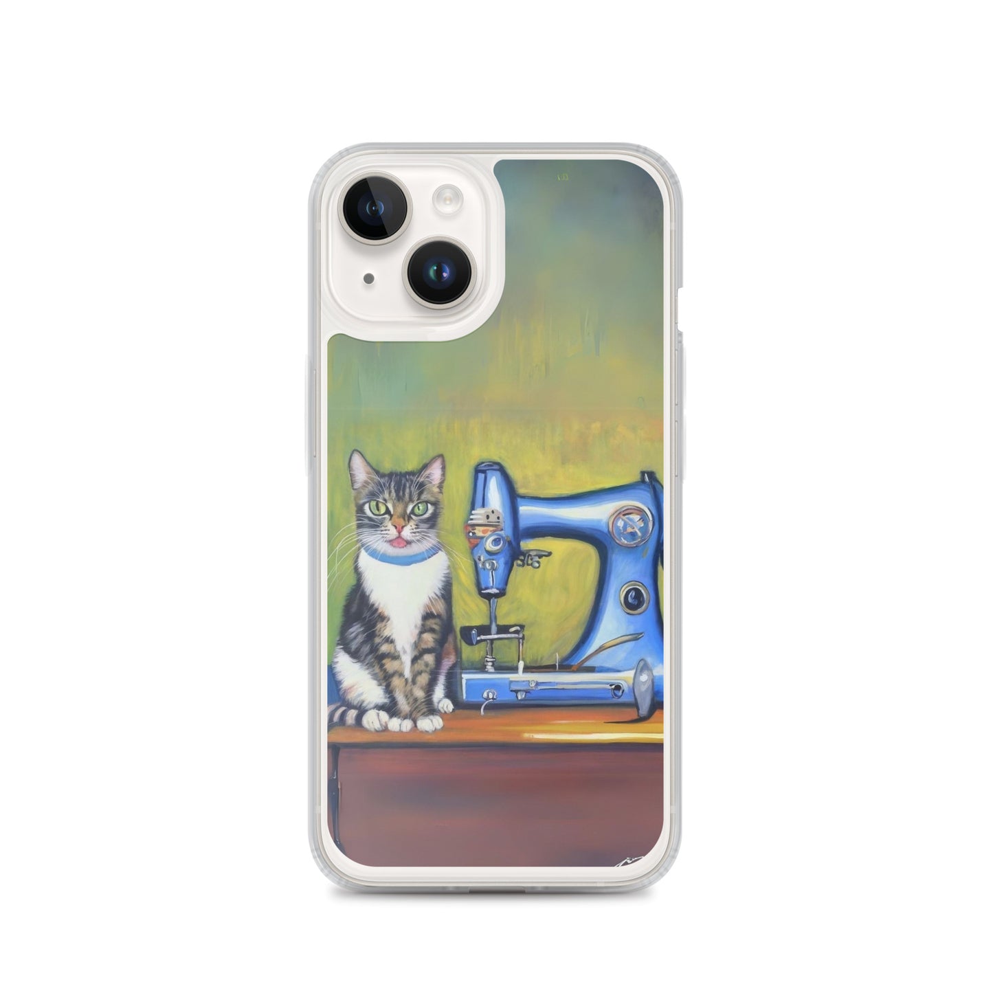 iPhone® "Sewing Cats" Clear Phone Case Design – The Perfect Gift for People who Love to Sew