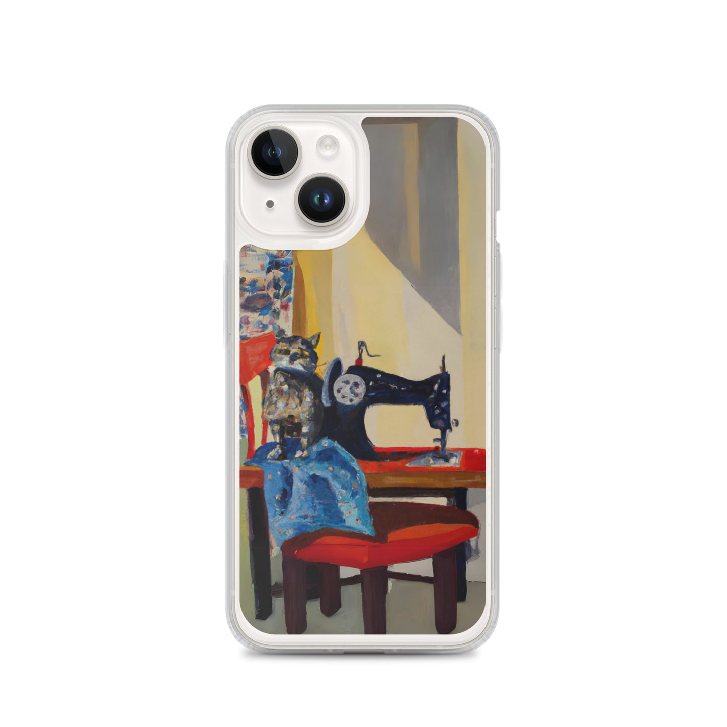 iPhone® "Sewing Cats" Clear Phone Case Design – The Perfect Gift for People who Love to Sew