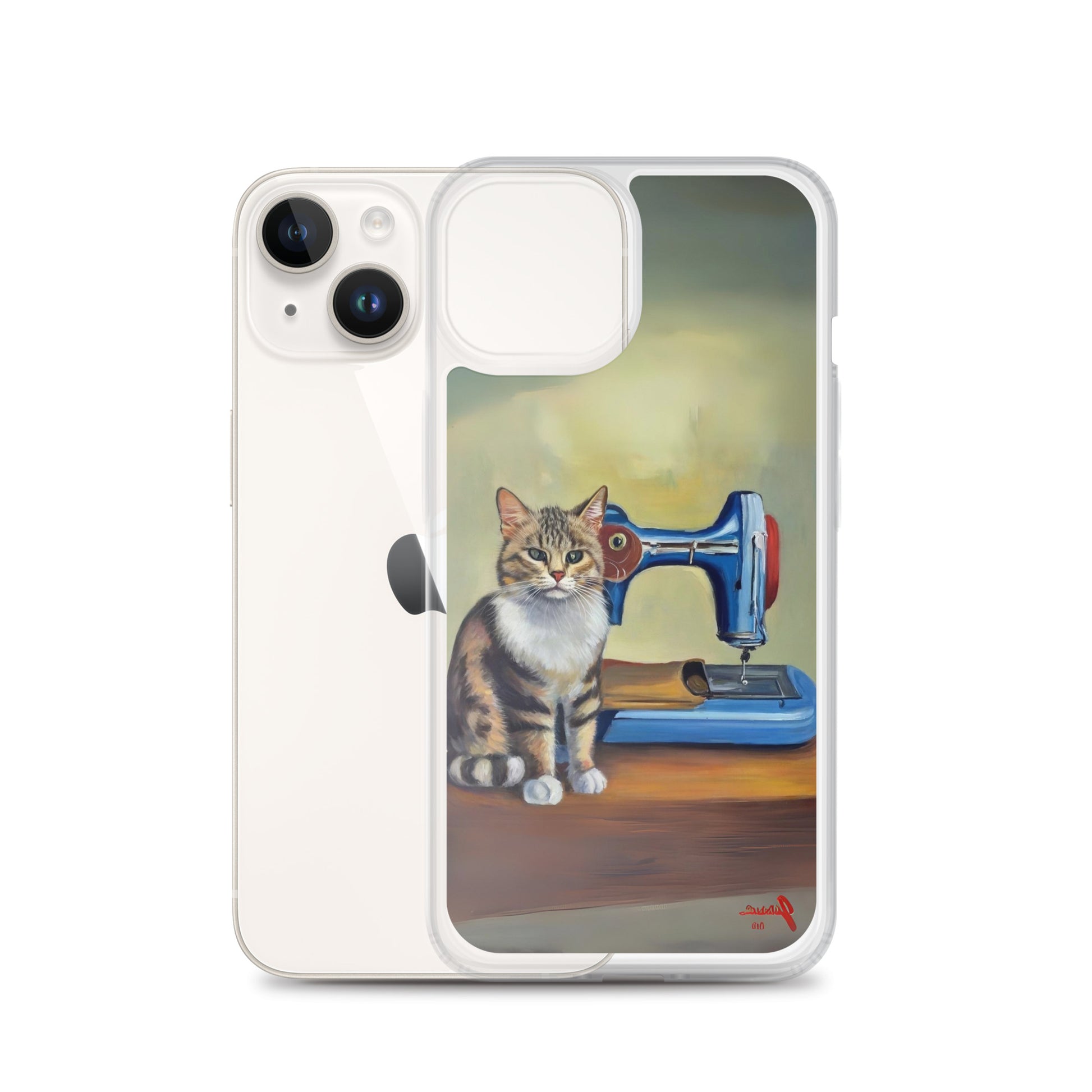 iPhone® "Sewing Cats" Clear Phone Case Design – The Perfect Gift for People who Love to Sew