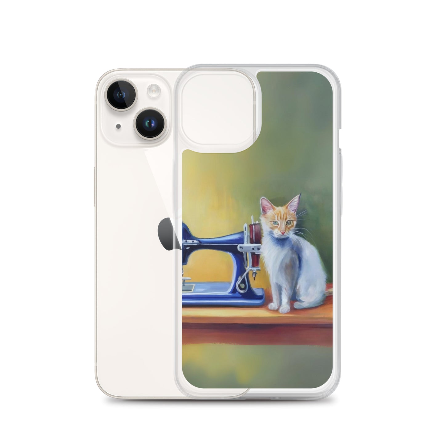 iPhone® "Sewing Cats" Clear Phone Case Design – The Perfect Gift for People who Love to Sew