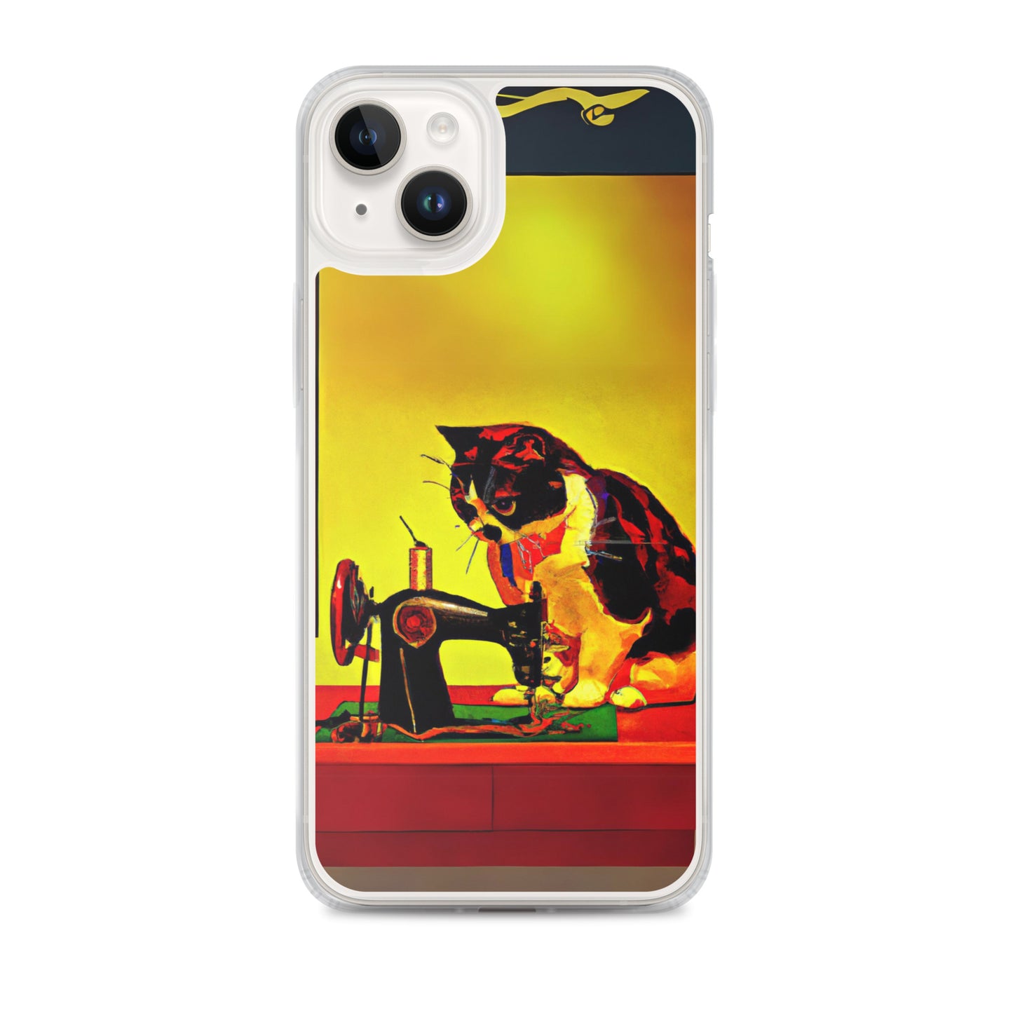 iPhone® "Sewing Cats" Clear Phone Case Design – The Perfect Gift for People who Love to Sew