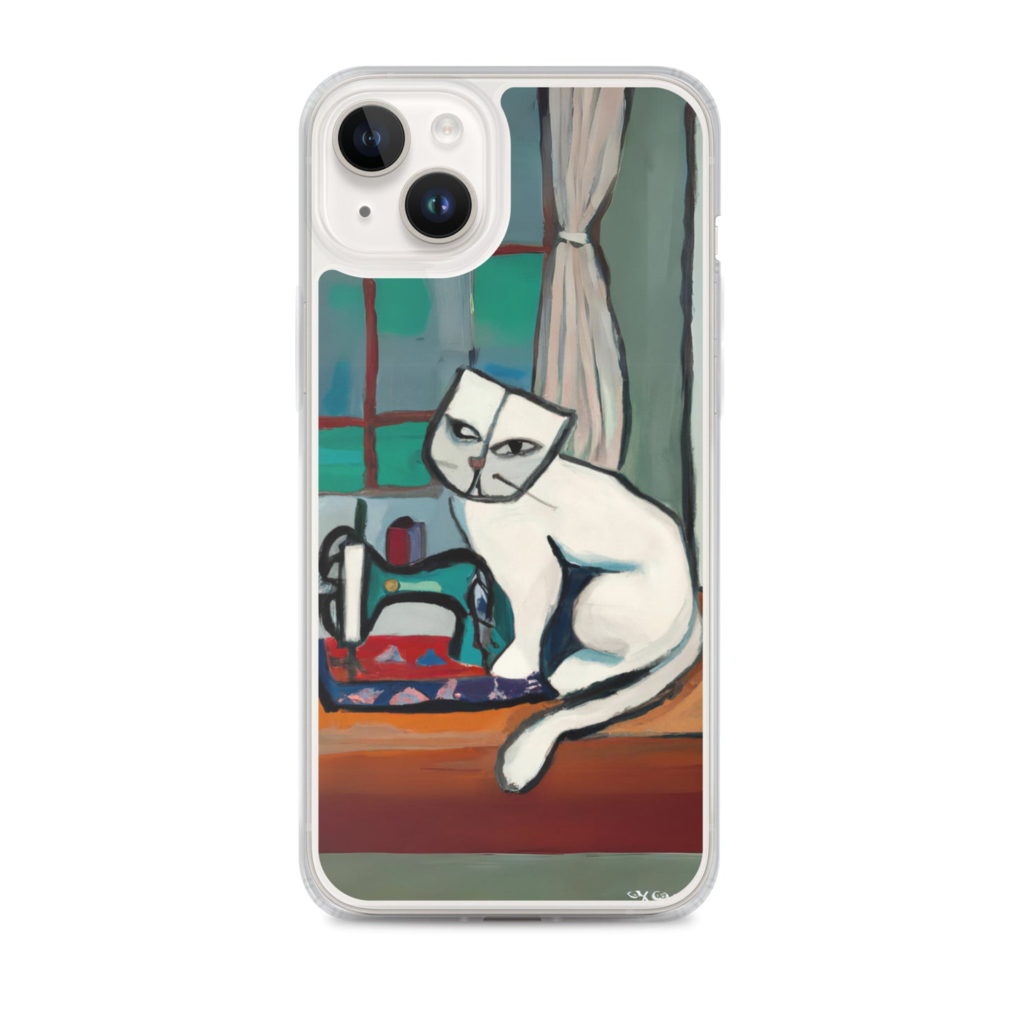 iPhone® "Sewing Cats" Clear Phone Case Design – The Perfect Gift for People who Love to Sew