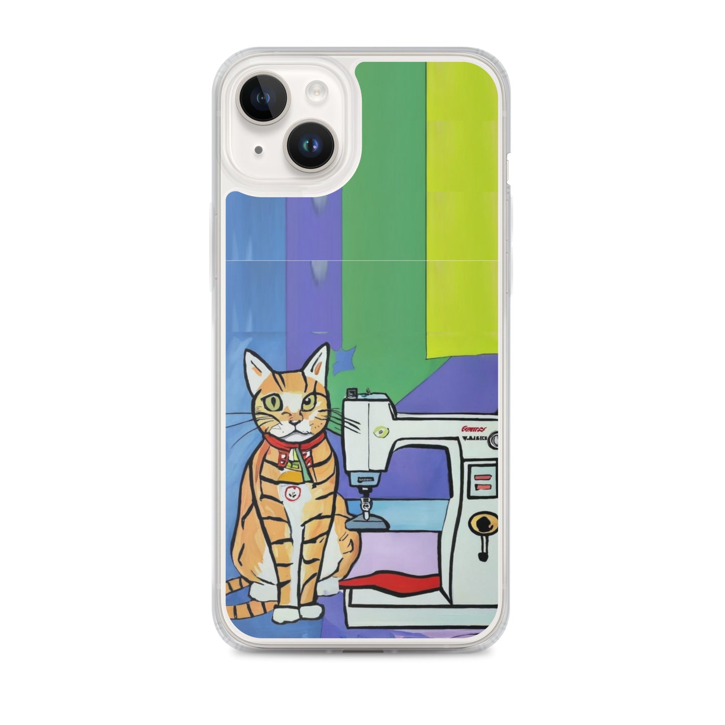 iPhone® "Sewing Cats" Clear Phone Case Design – The Perfect Gift for People who Love to Sew