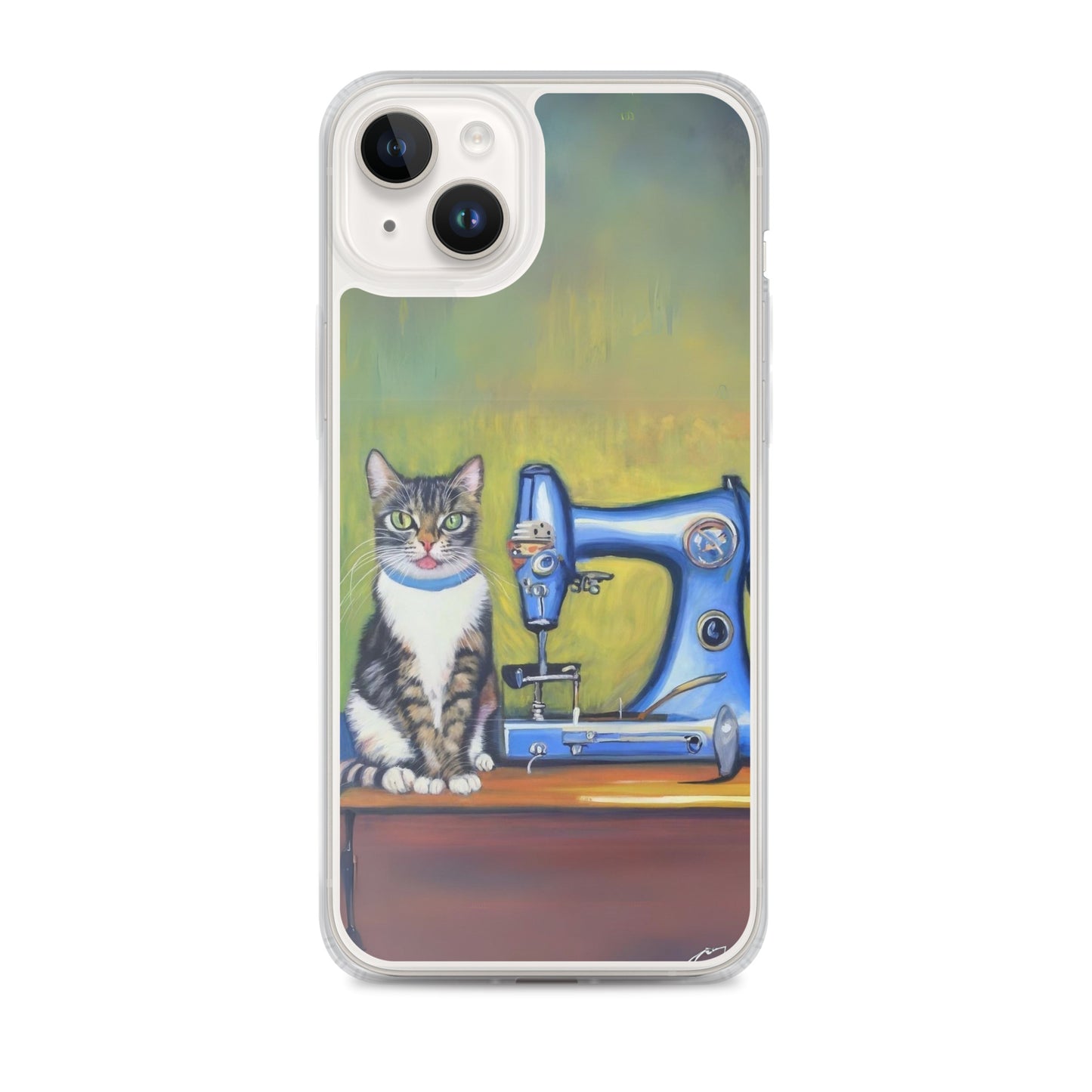 iPhone® "Sewing Cats" Clear Phone Case Design – The Perfect Gift for People who Love to Sew