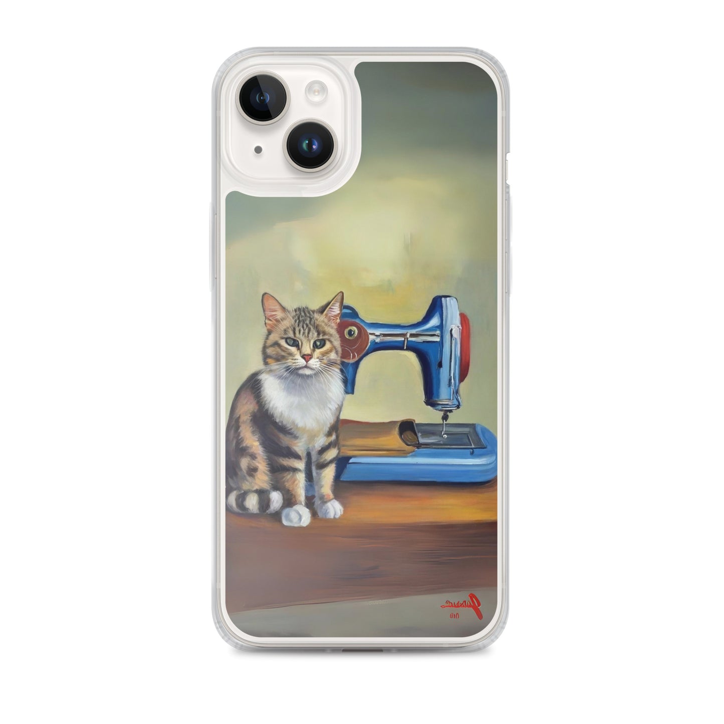 iPhone® "Sewing Cats" Clear Phone Case Design – The Perfect Gift for People who Love to Sew