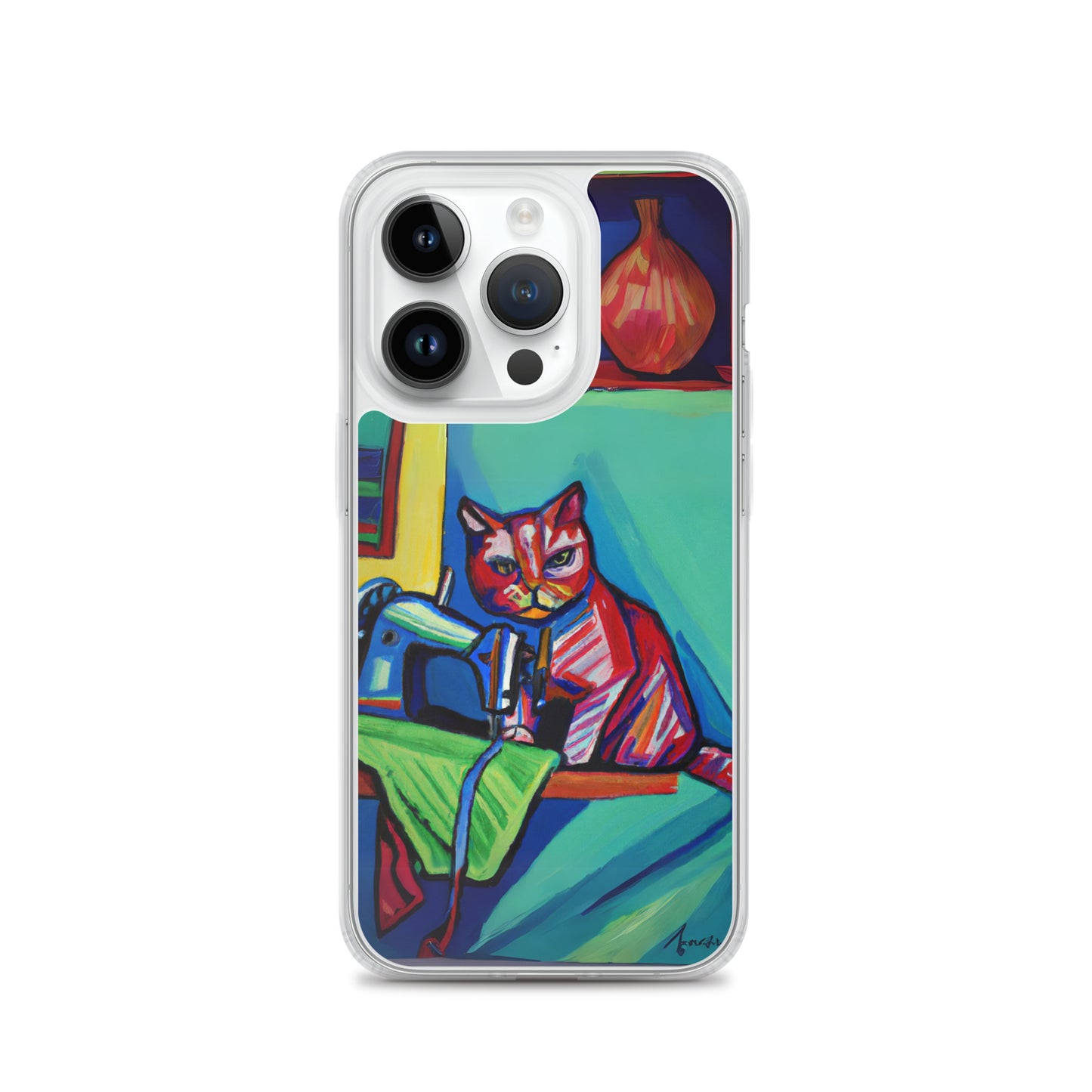 iPhone® "Sewing Cats" Clear Phone Case Design – The Perfect Gift for People who Love to Sew