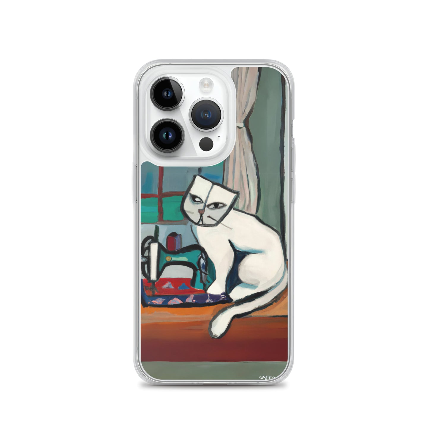 iPhone® "Sewing Cats" Clear Phone Case Design – The Perfect Gift for People who Love to Sew