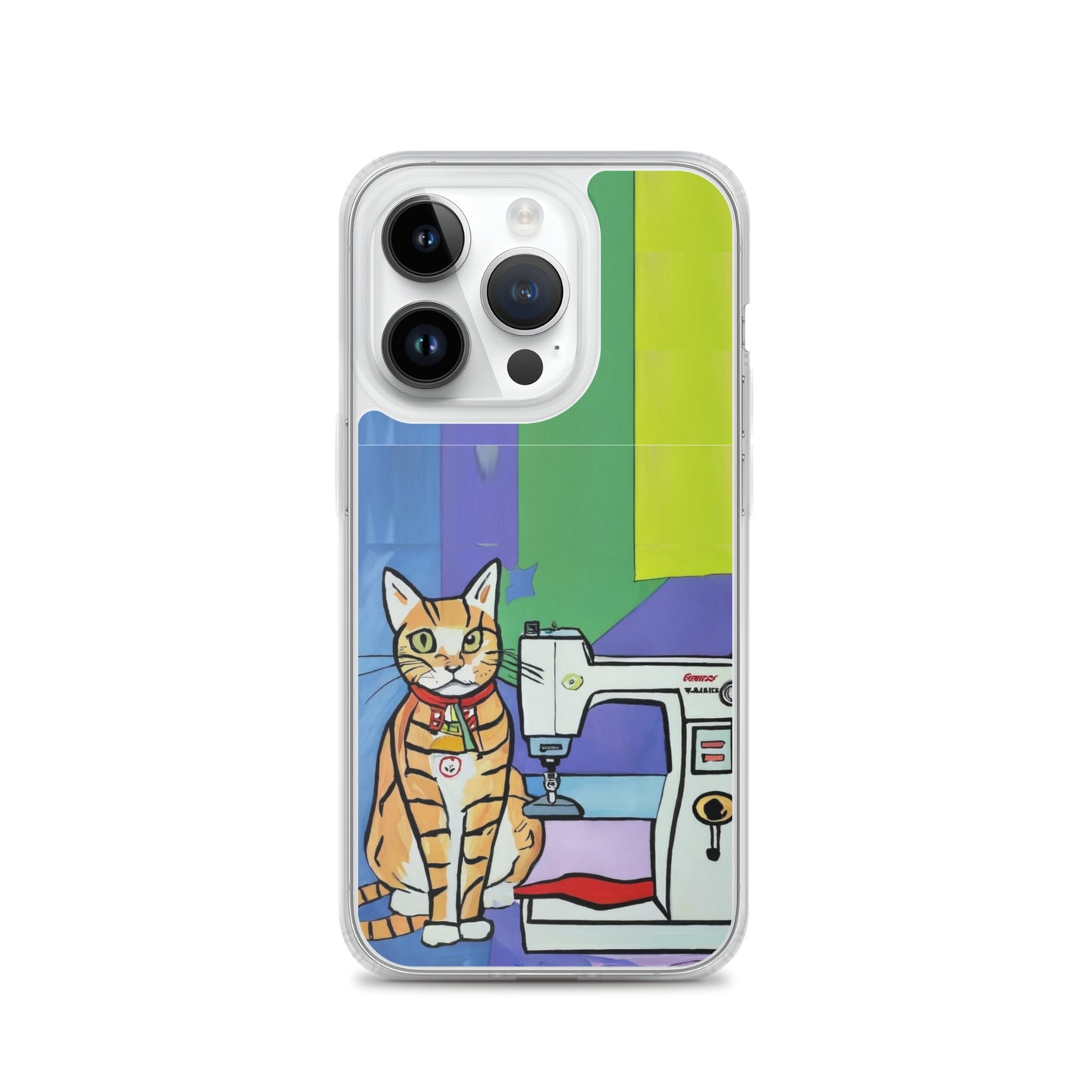 iPhone® "Sewing Cats" Clear Phone Case Design – The Perfect Gift for People who Love to Sew