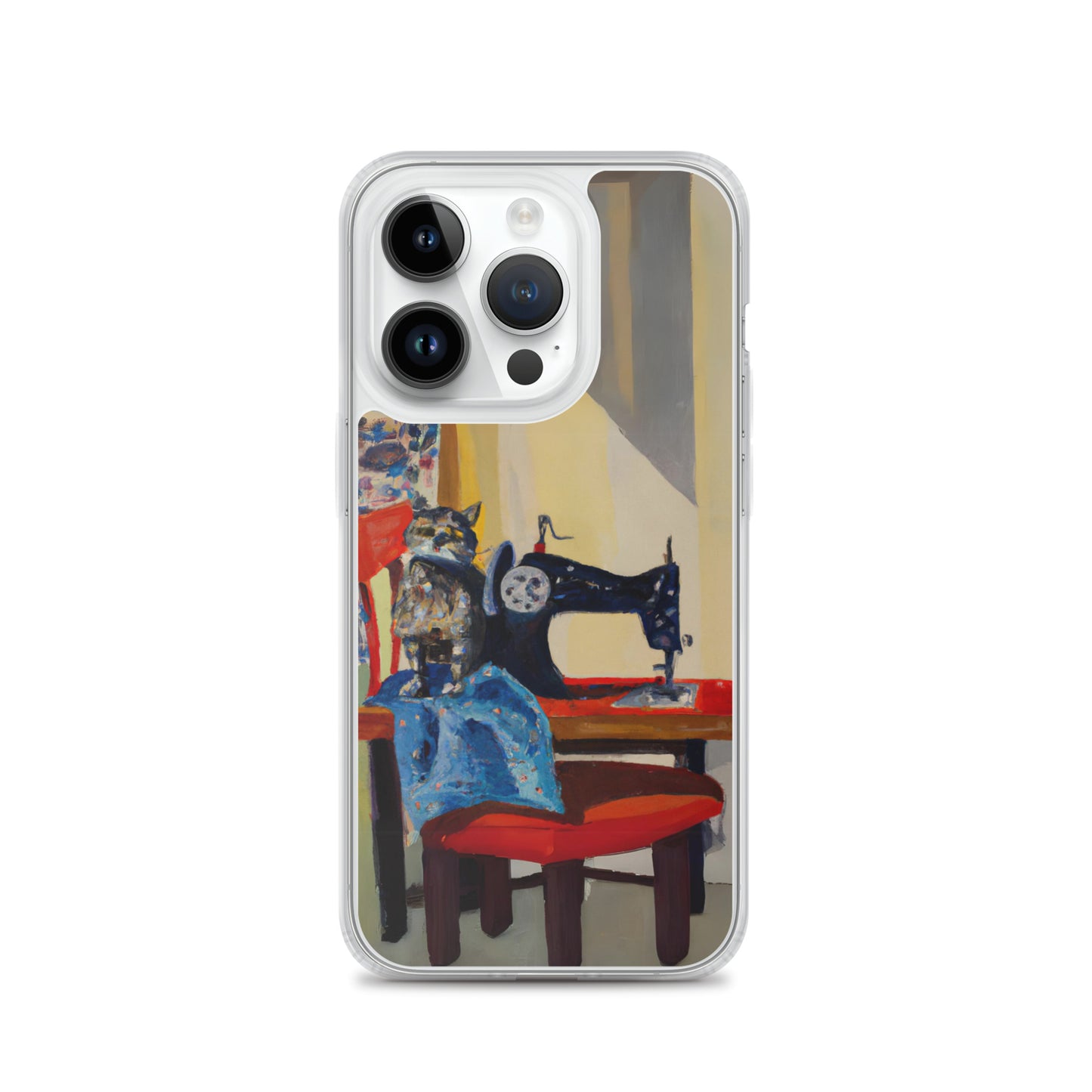 iPhone® "Sewing Cats" Clear Phone Case Design – The Perfect Gift for People who Love to Sew