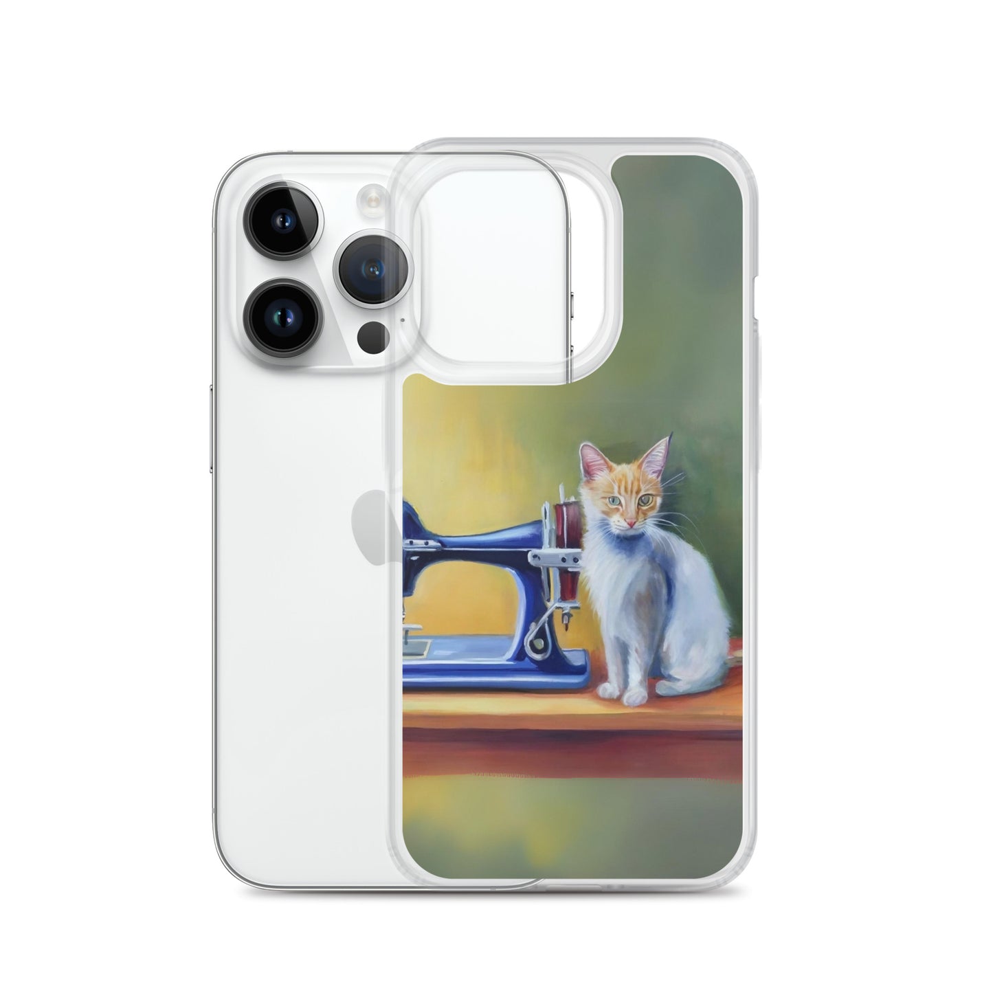 iPhone® "Sewing Cats" Clear Phone Case Design – The Perfect Gift for People who Love to Sew