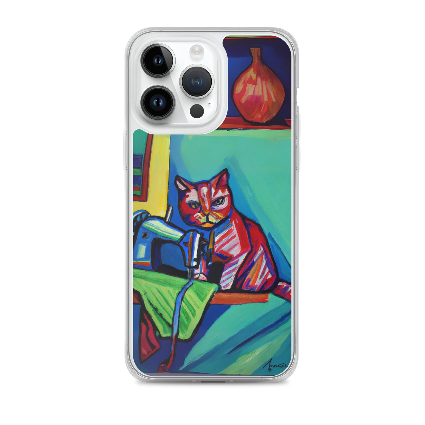 iPhone® "Sewing Cats" Clear Phone Case Design – The Perfect Gift for People who Love to Sew