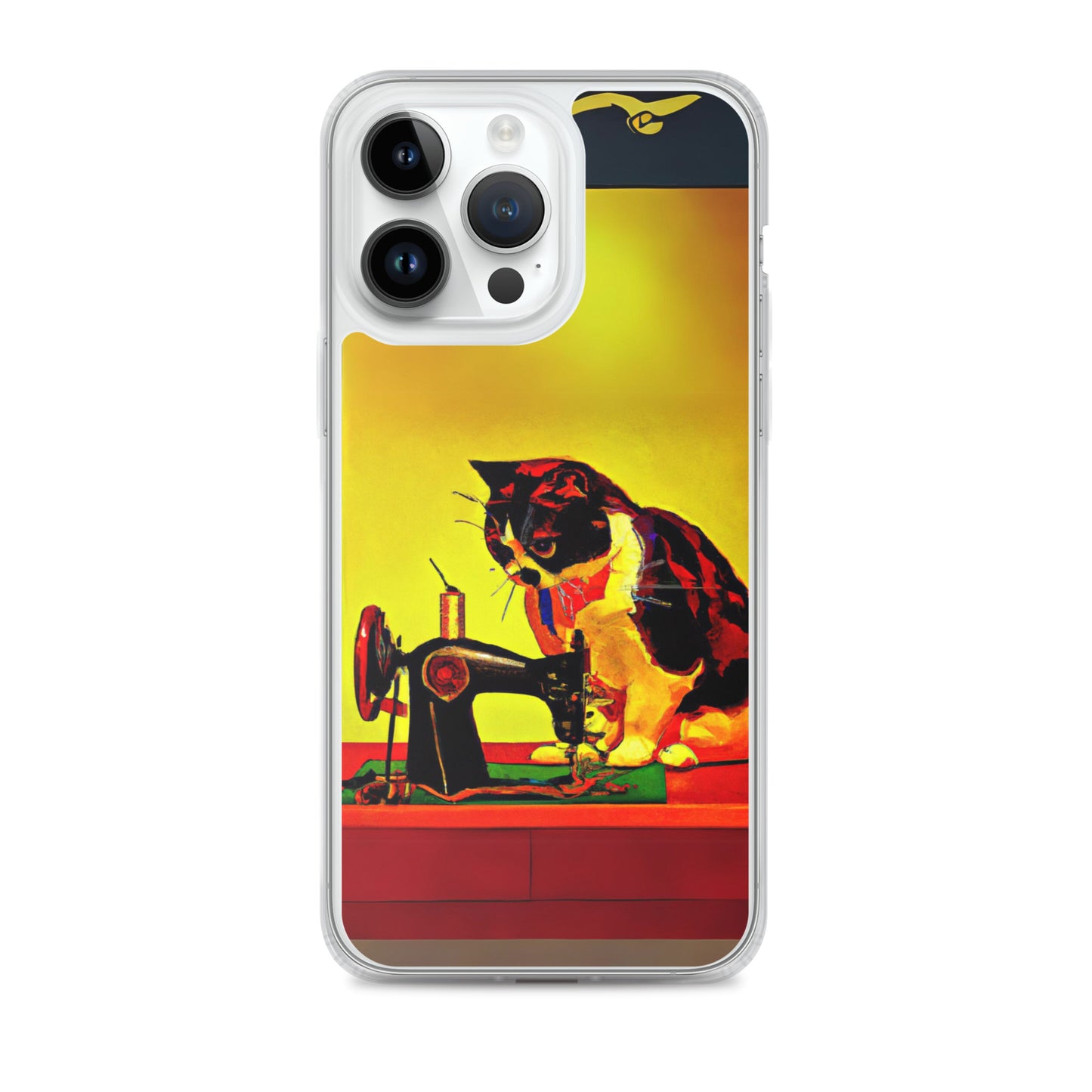 iPhone® "Sewing Cats" Clear Phone Case Design – The Perfect Gift for People who Love to Sew