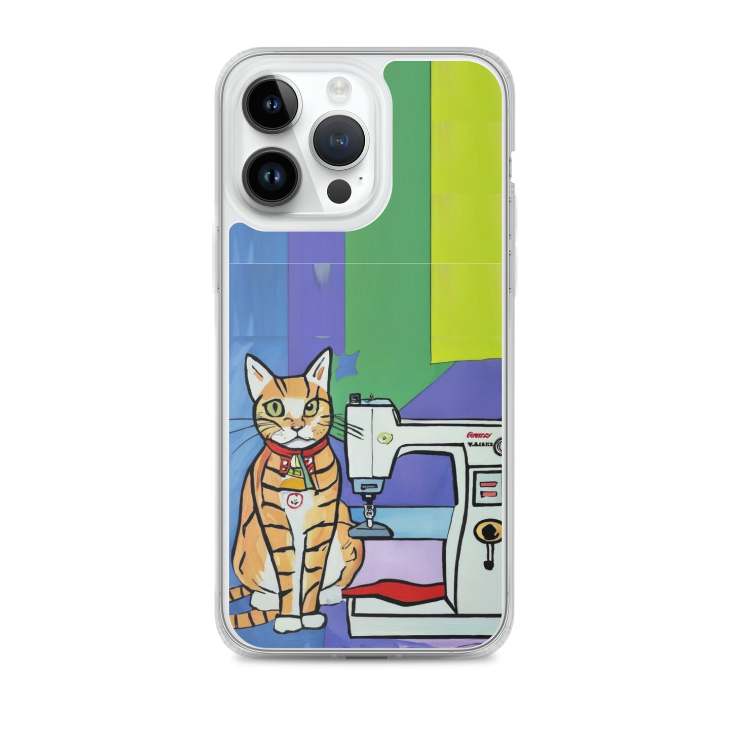 iPhone® "Sewing Cats" Clear Phone Case Design – The Perfect Gift for People who Love to Sew