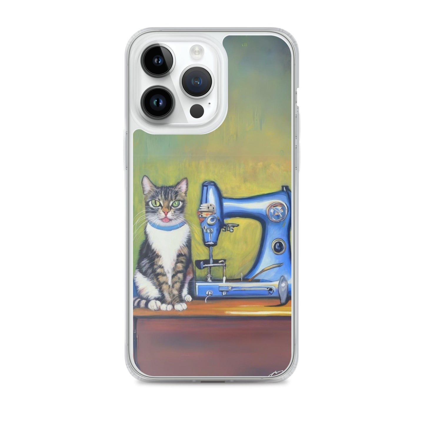 iPhone® "Sewing Cats" Clear Phone Case Design – The Perfect Gift for People who Love to Sew