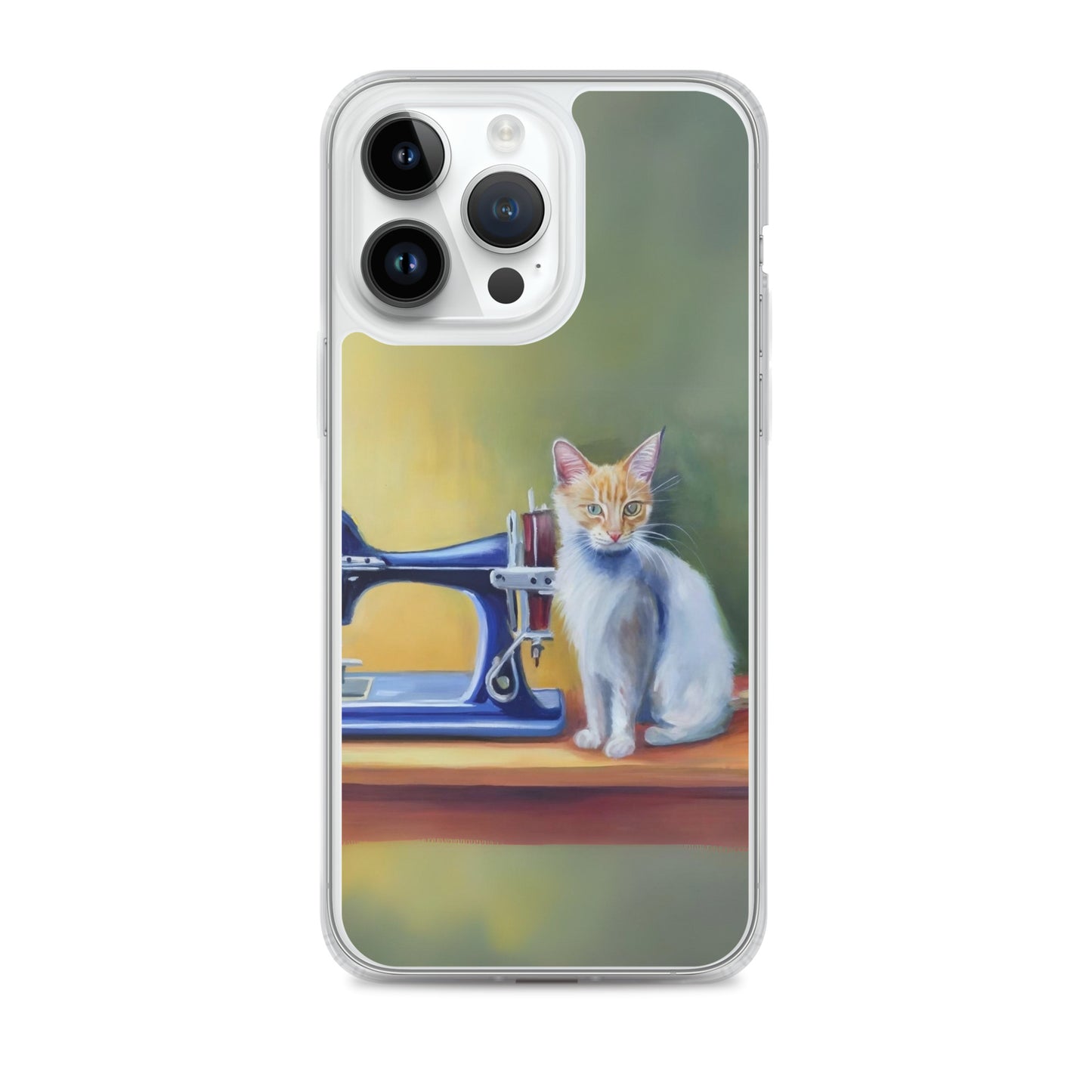 iPhone® "Sewing Cats" Clear Phone Case Design – The Perfect Gift for People who Love to Sew