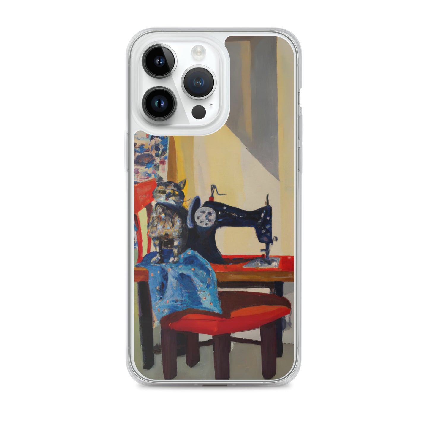 iPhone® "Sewing Cats" Clear Phone Case Design – The Perfect Gift for People who Love to Sew