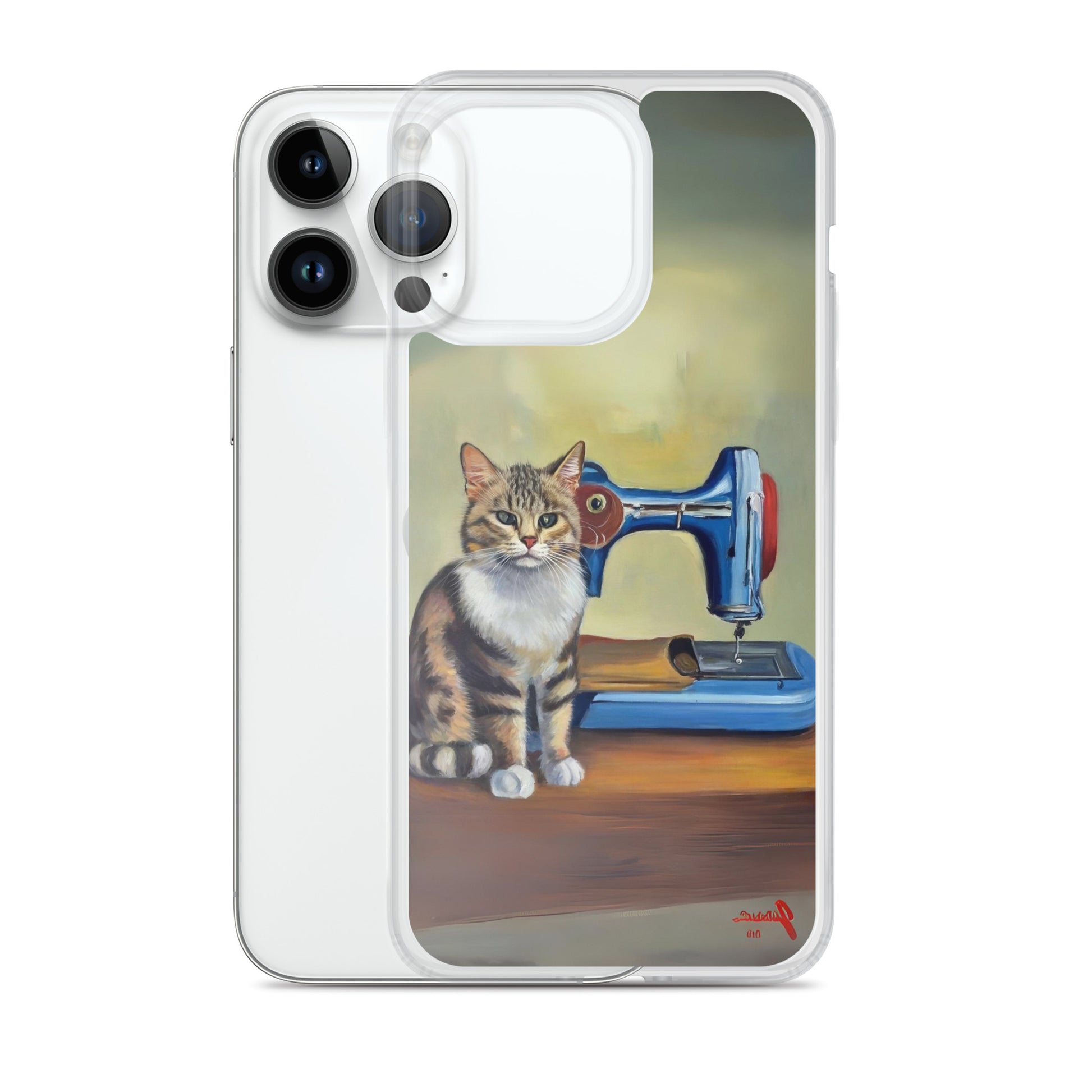 iPhone® "Sewing Cats" Clear Phone Case Design – The Perfect Gift for People who Love to Sew