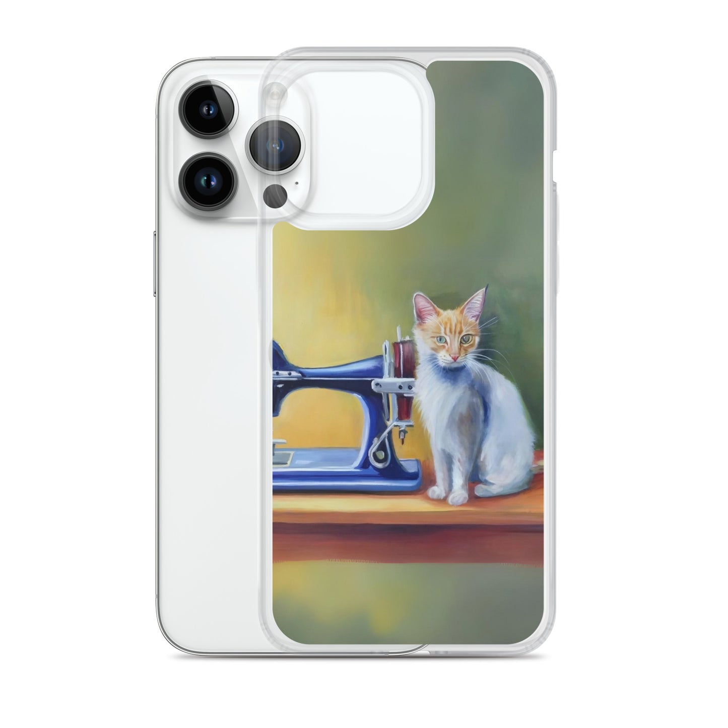 iPhone® "Sewing Cats" Clear Phone Case Design – The Perfect Gift for People who Love to Sew