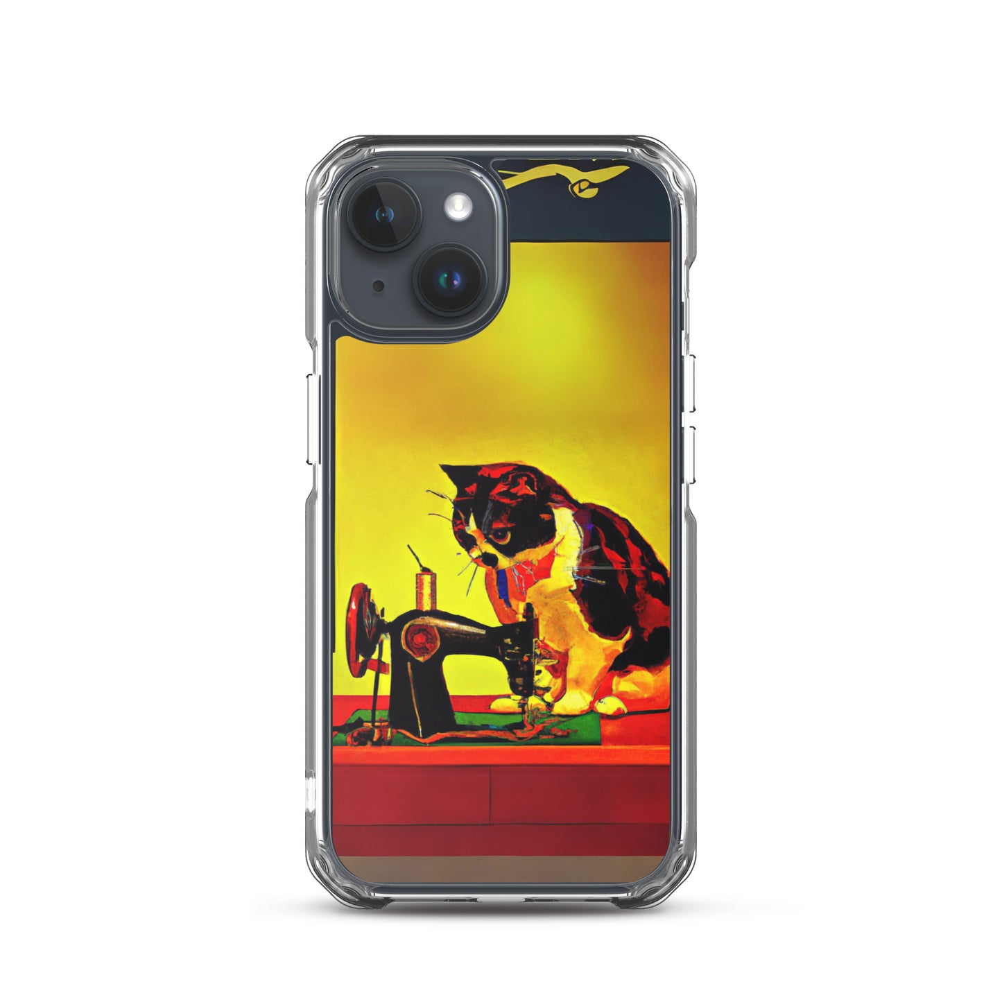 iPhone® "Sewing Cats" Clear Phone Case Design – The Perfect Gift for People who Love to Sew