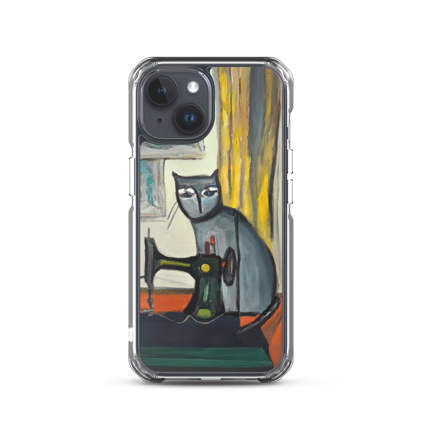 iPhone® "Sewing Cats" Clear Phone Case Design – The Perfect Gift for People who Love to Sew