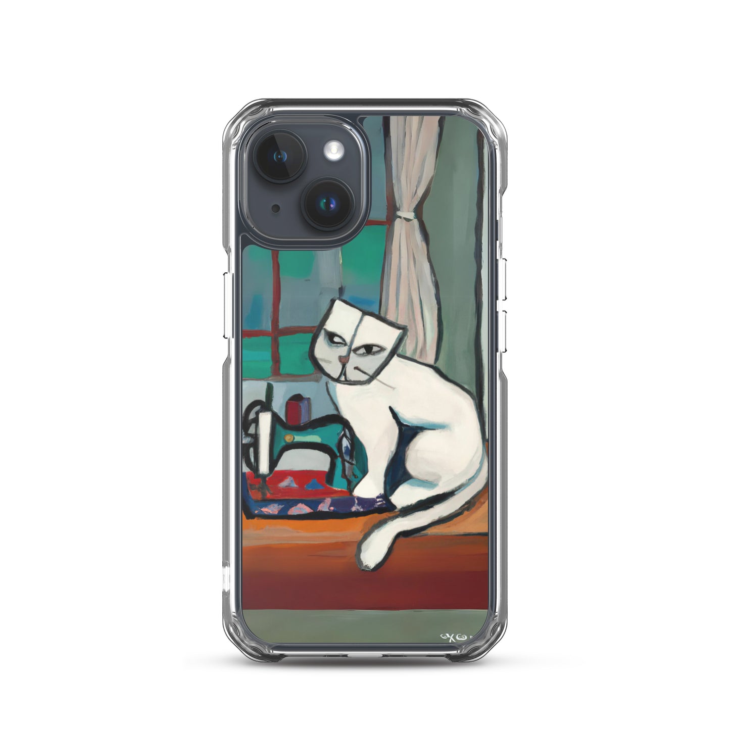 iPhone® "Sewing Cats" Clear Phone Case Design – The Perfect Gift for People who Love to Sew