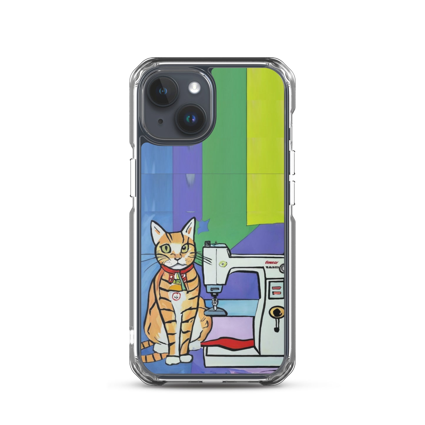 iPhone® "Sewing Cats" Clear Phone Case Design – The Perfect Gift for People who Love to Sew