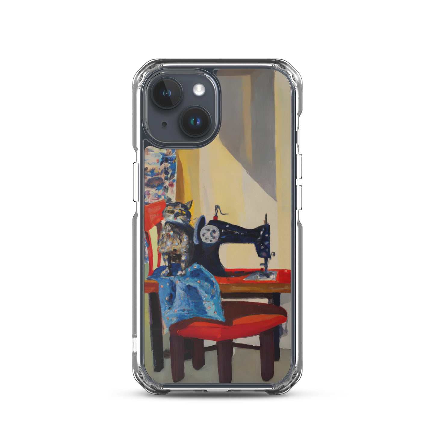 iPhone® Sewing Cats Clear Phone Case 2