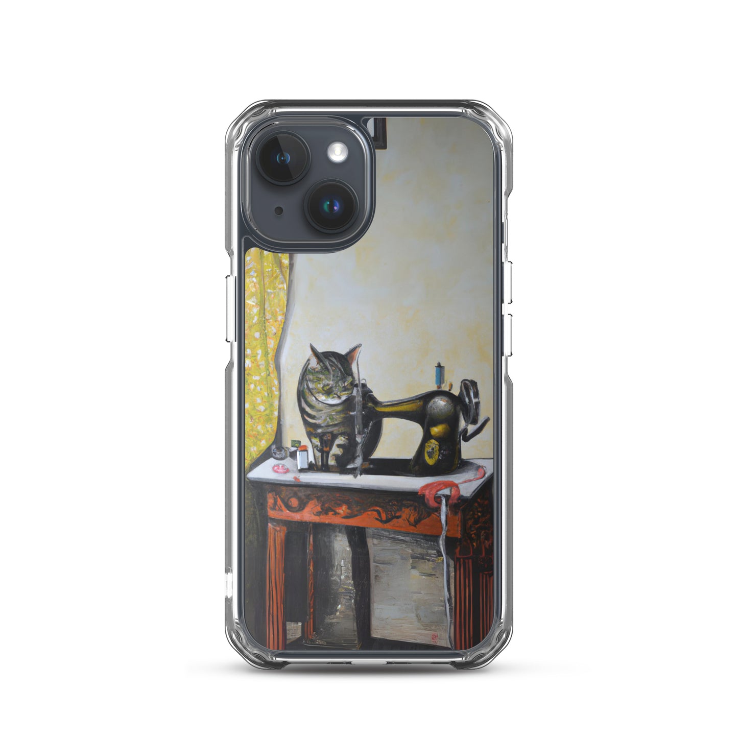 iPhone® Sewing Cats Clear Phone Case 1