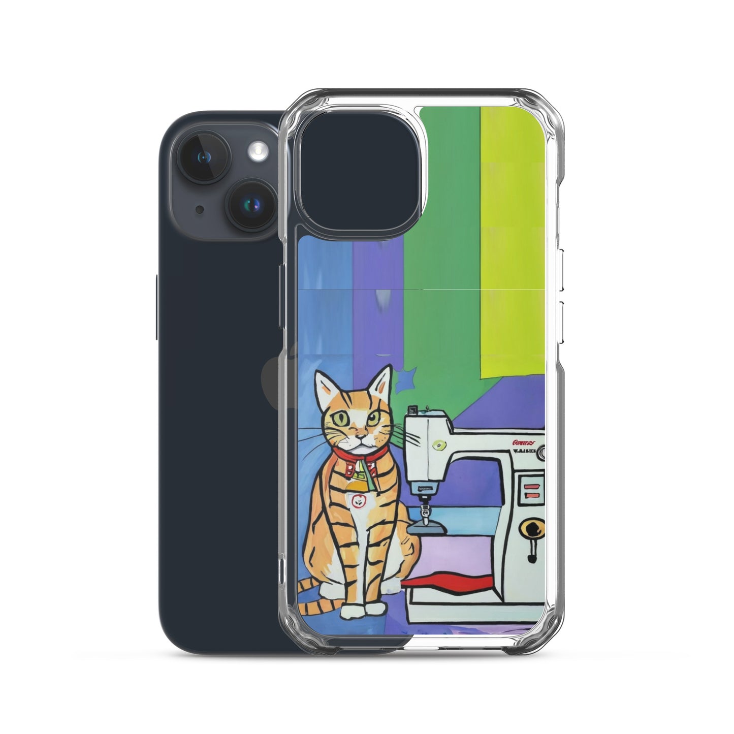 iPhone® "Sewing Cats" Clear Phone Case Design – The Perfect Gift for People who Love to Sew