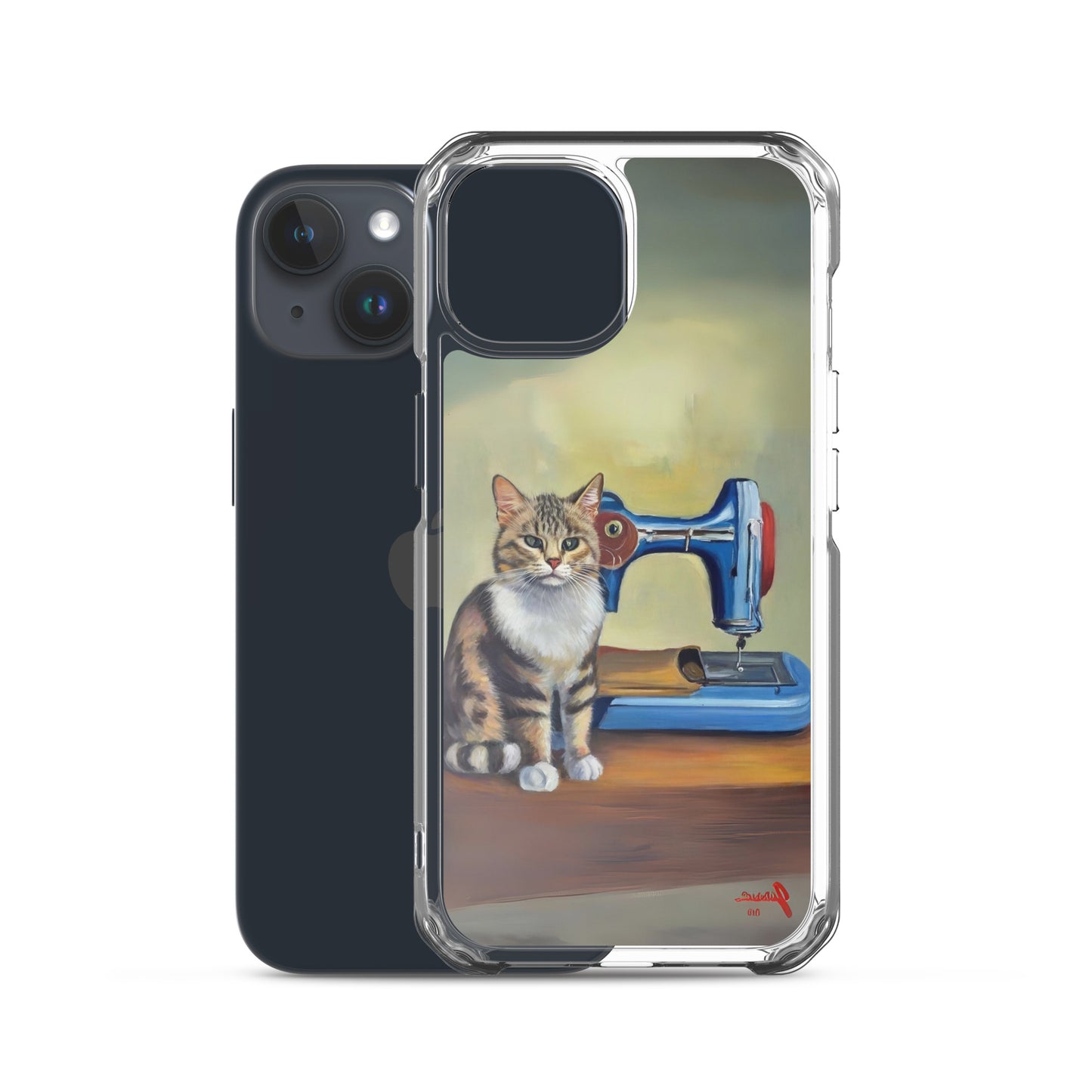 iPhone® "Sewing Cats" Clear Phone Case Design – The Perfect Gift for People who Love to Sew