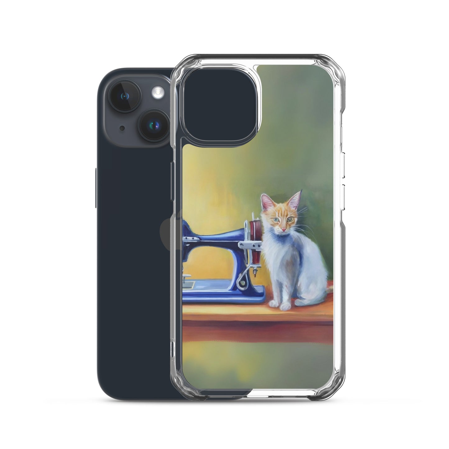 iPhone® "Sewing Cats" Clear Phone Case Design – The Perfect Gift for People who Love to Sew