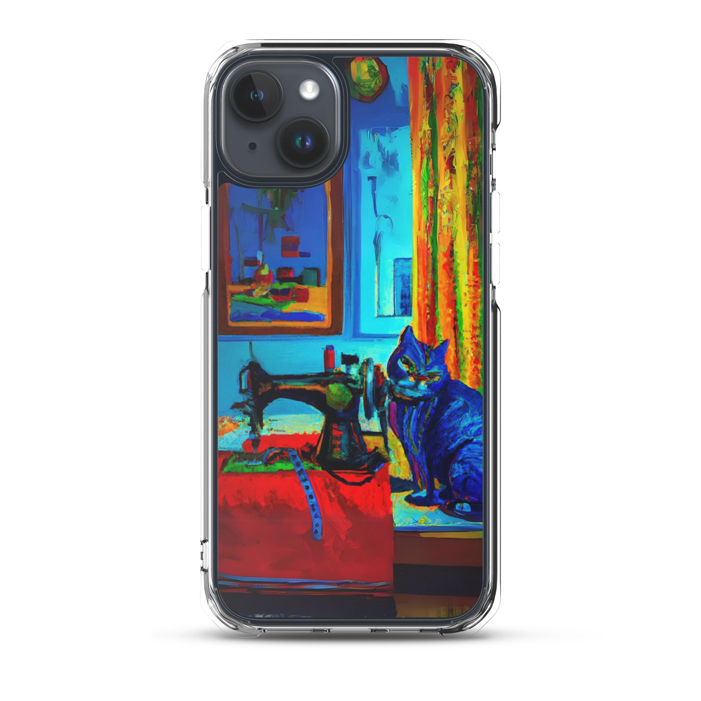 iPhone® "Sewing Cats" Clear Phone Case Design – The Perfect Gift for People who Love to Sew