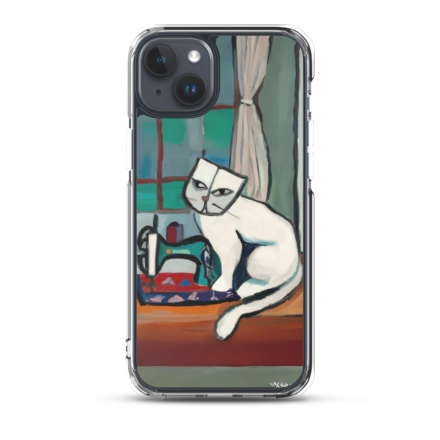 iPhone® "Sewing Cats" Clear Phone Case Design – The Perfect Gift for People who Love to Sew