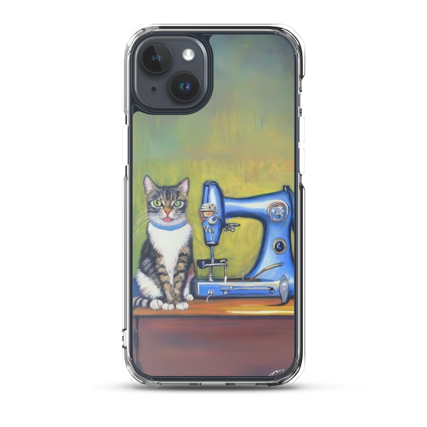 iPhone® "Sewing Cats" Clear Phone Case Design – The Perfect Gift for People who Love to Sew