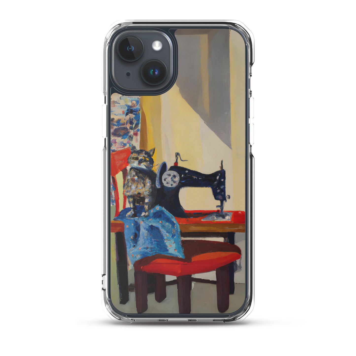 iPhone® "Sewing Cats" Clear Phone Case Design – The Perfect Gift for People who Love to Sew