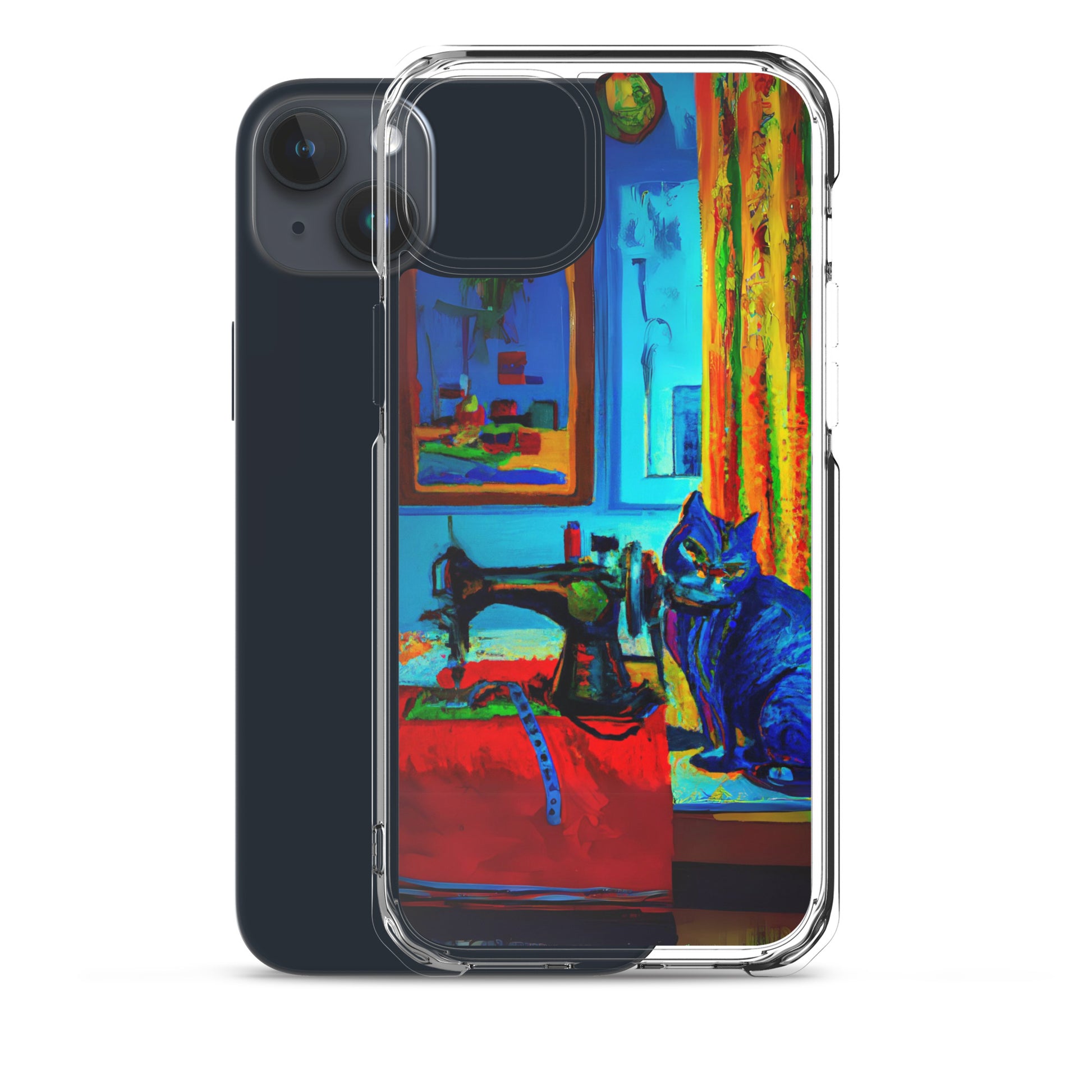 iPhone® "Sewing Cats" Clear Phone Case Design – The Perfect Gift for People who Love to Sew