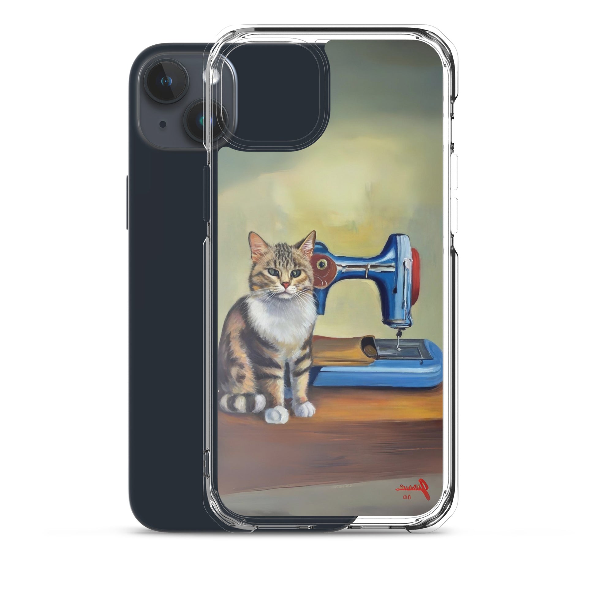 iPhone® "Sewing Cats" Clear Phone Case Design – The Perfect Gift for People who Love to Sew