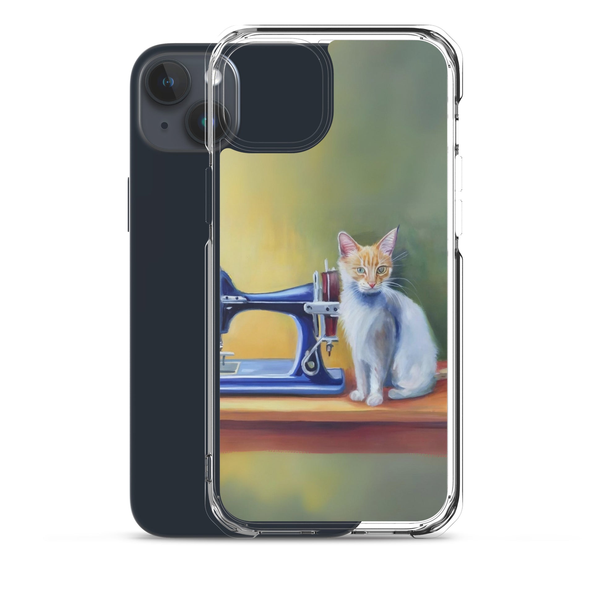 iPhone® "Sewing Cats" Clear Phone Case Design – The Perfect Gift for People who Love to Sew