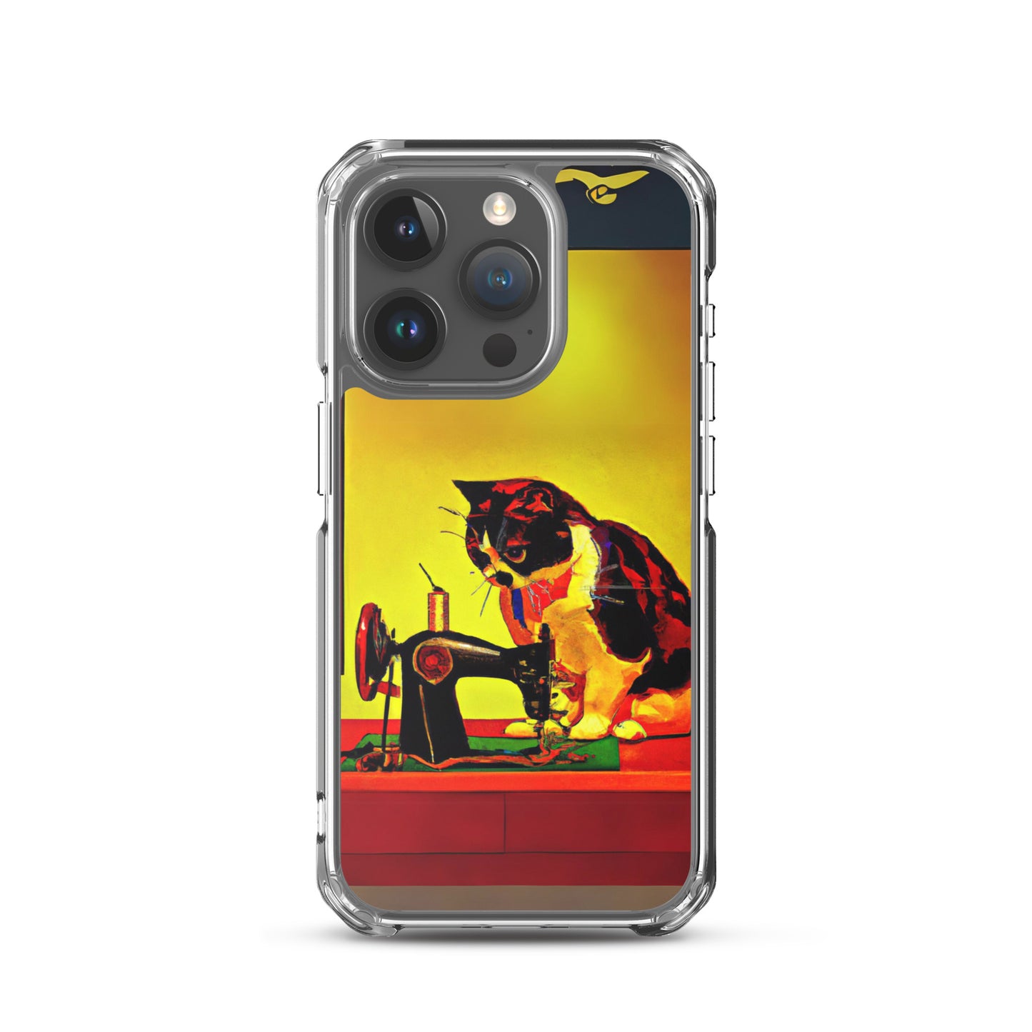 iPhone® "Sewing Cats" Clear Phone Case Design – The Perfect Gift for People who Love to Sew