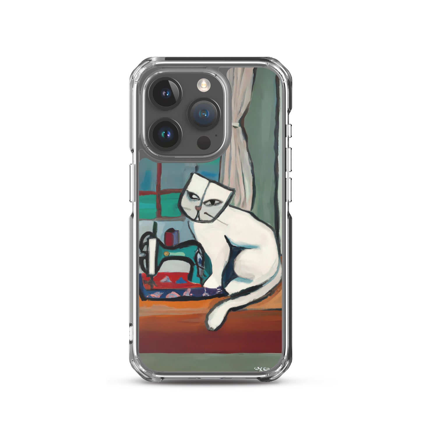 iPhone® "Sewing Cats" Clear Phone Case Design – The Perfect Gift for People who Love to Sew