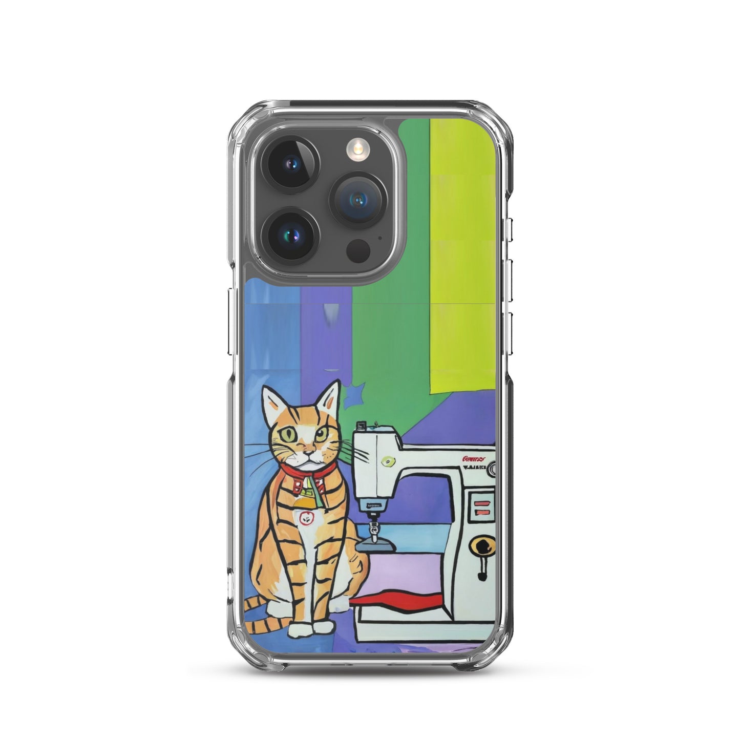 iPhone® "Sewing Cats" Clear Phone Case Design – The Perfect Gift for People who Love to Sew