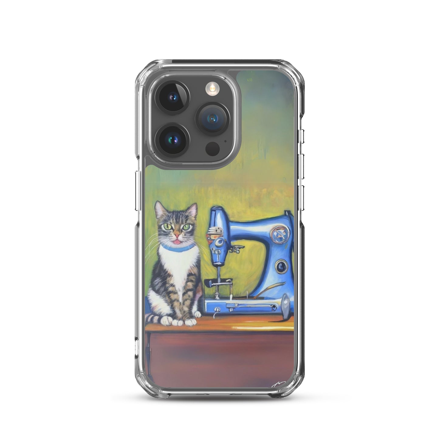 iPhone® "Sewing Cats" Clear Phone Case Design – The Perfect Gift for People who Love to Sew