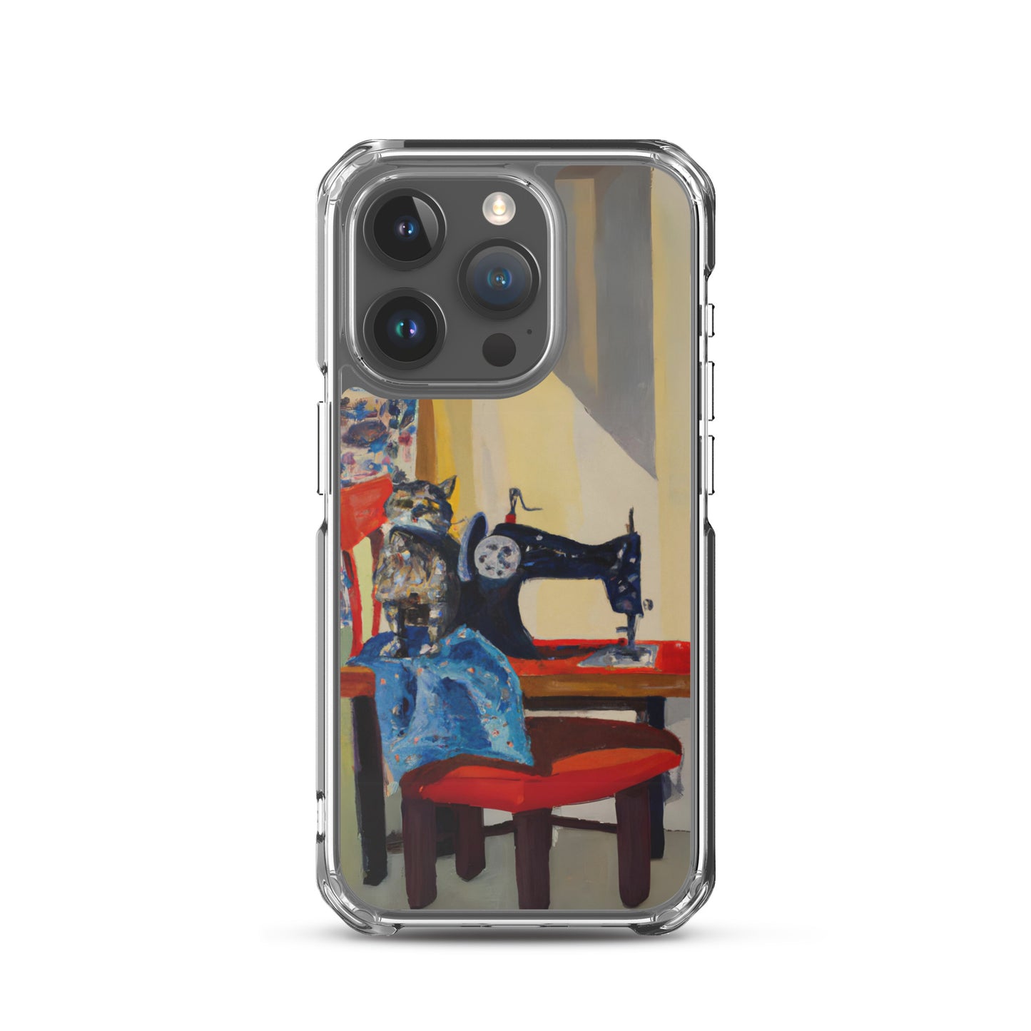 iPhone® "Sewing Cats" Clear Phone Case Design – The Perfect Gift for People who Love to Sew